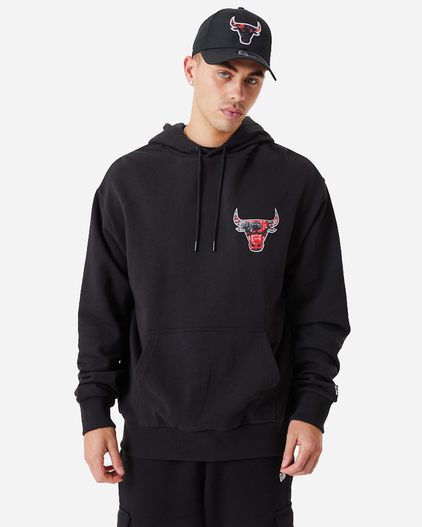 Felpa NEW ERA INFILL LOGO CHICAGO BULLS  - Nero - 0 | Cisalfa Sport