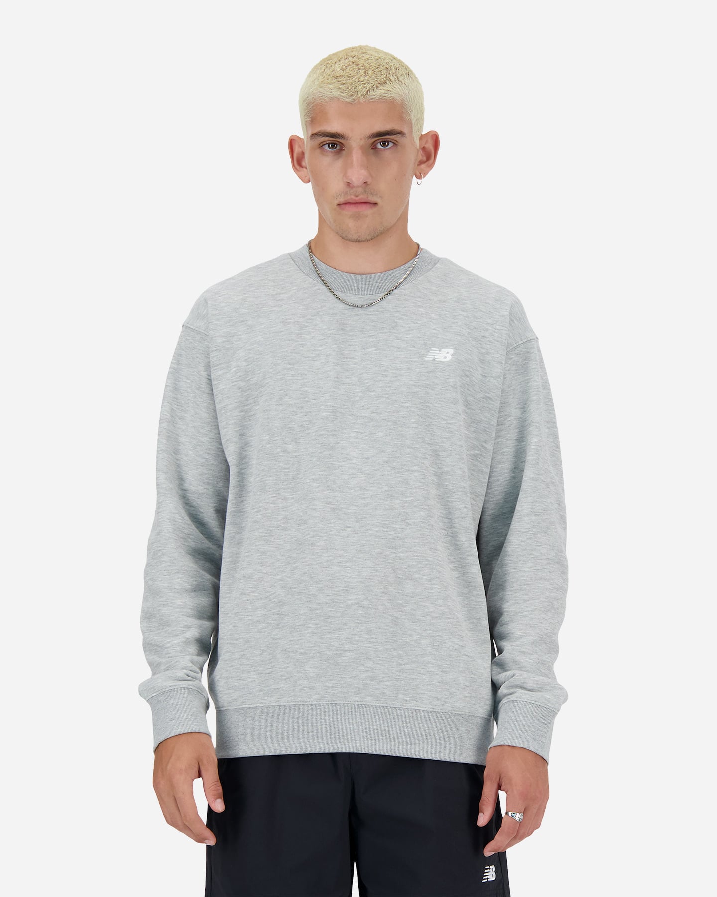 Felpa NEW BALANCE CREW M - Grigio - 0 | Cisalfa Sport