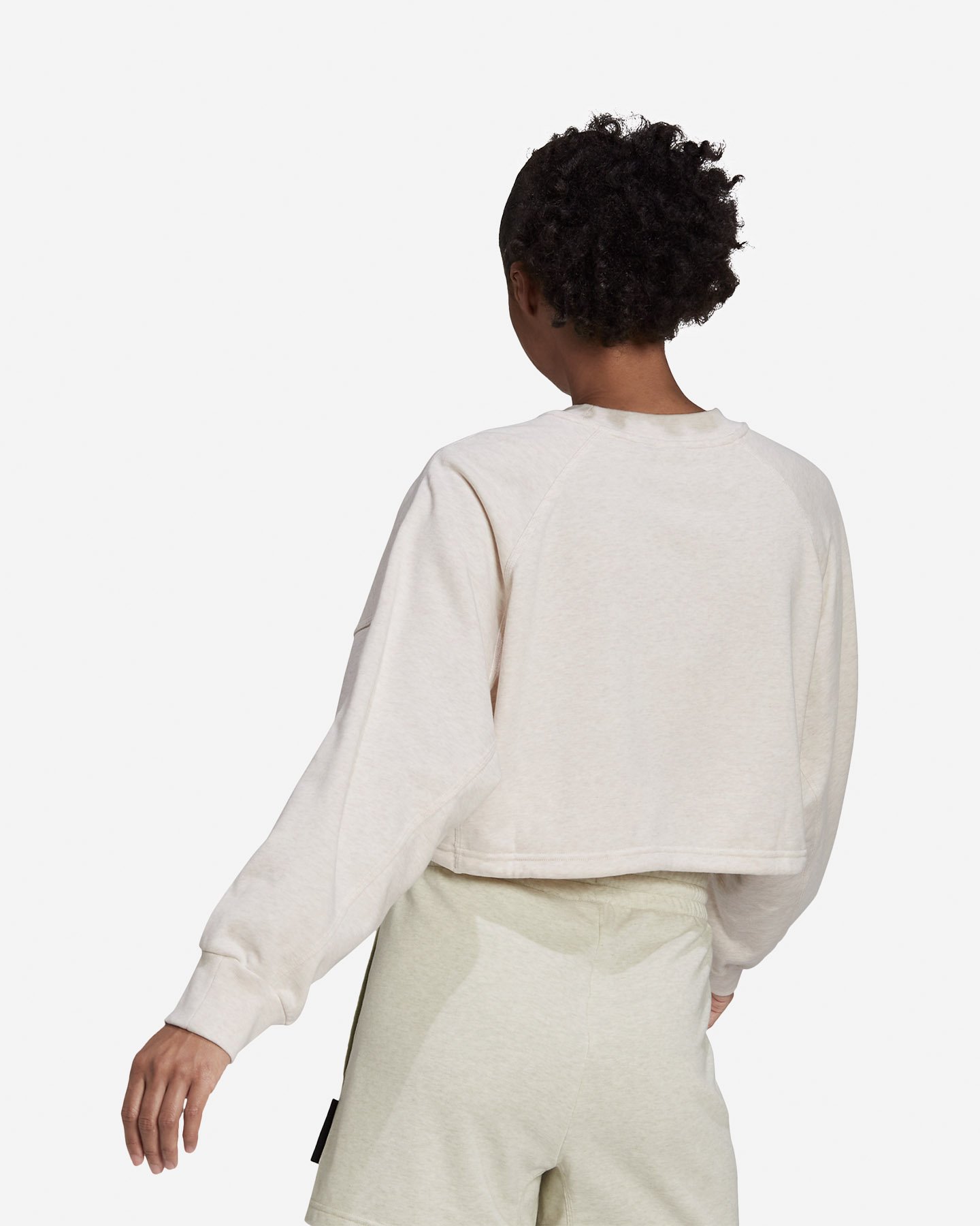Felpa ADIDAS ROUND CROP W - Bianco - 3 | Cisalfa Sport