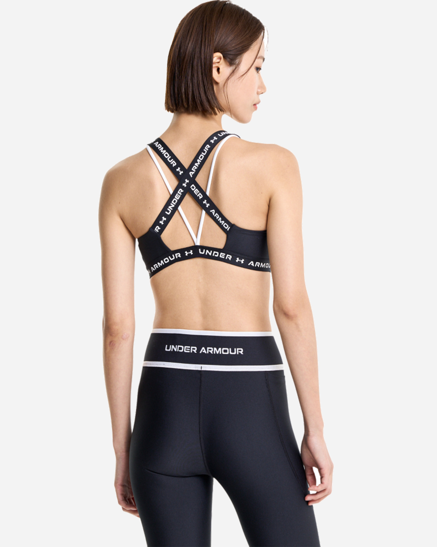 Bra training UNDER ARMOUR CROSSBACK LOW W - Nero - 3 | Cisalfa Sport