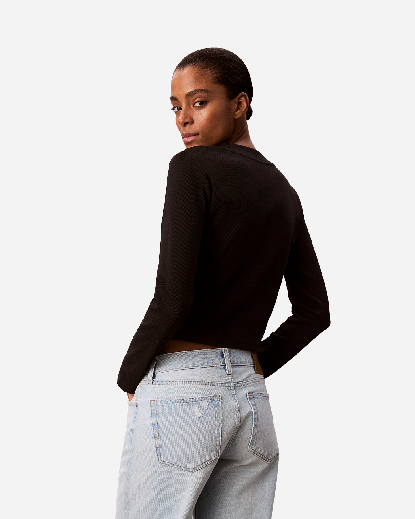 T-shirt CALVIN KLEIN JEANS LOGO W - Nero - 2 | Cisalfa Sport