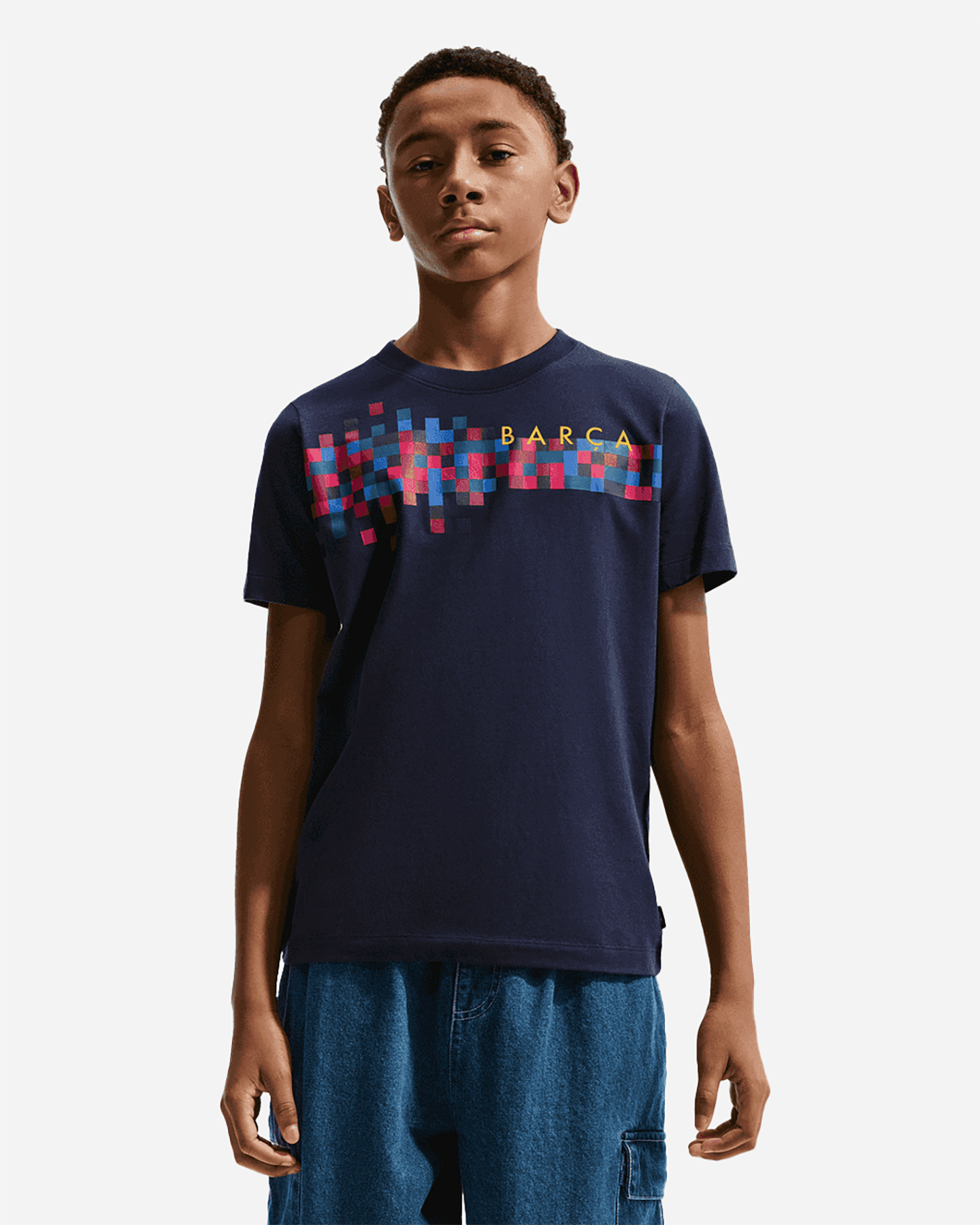 Nike Barcellona Crest Jr - Abbigliamento Calcio Ufficiale - Color Mix