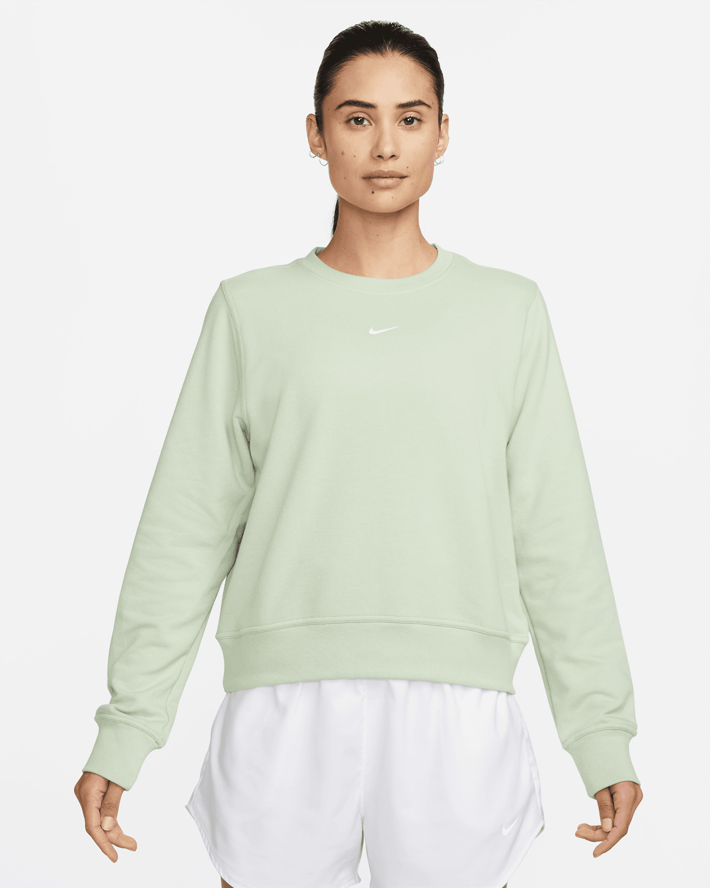 Felpa training NIKE DRI FIT SMALL LOGO W - Verde - 0 | Cisalfa Sport