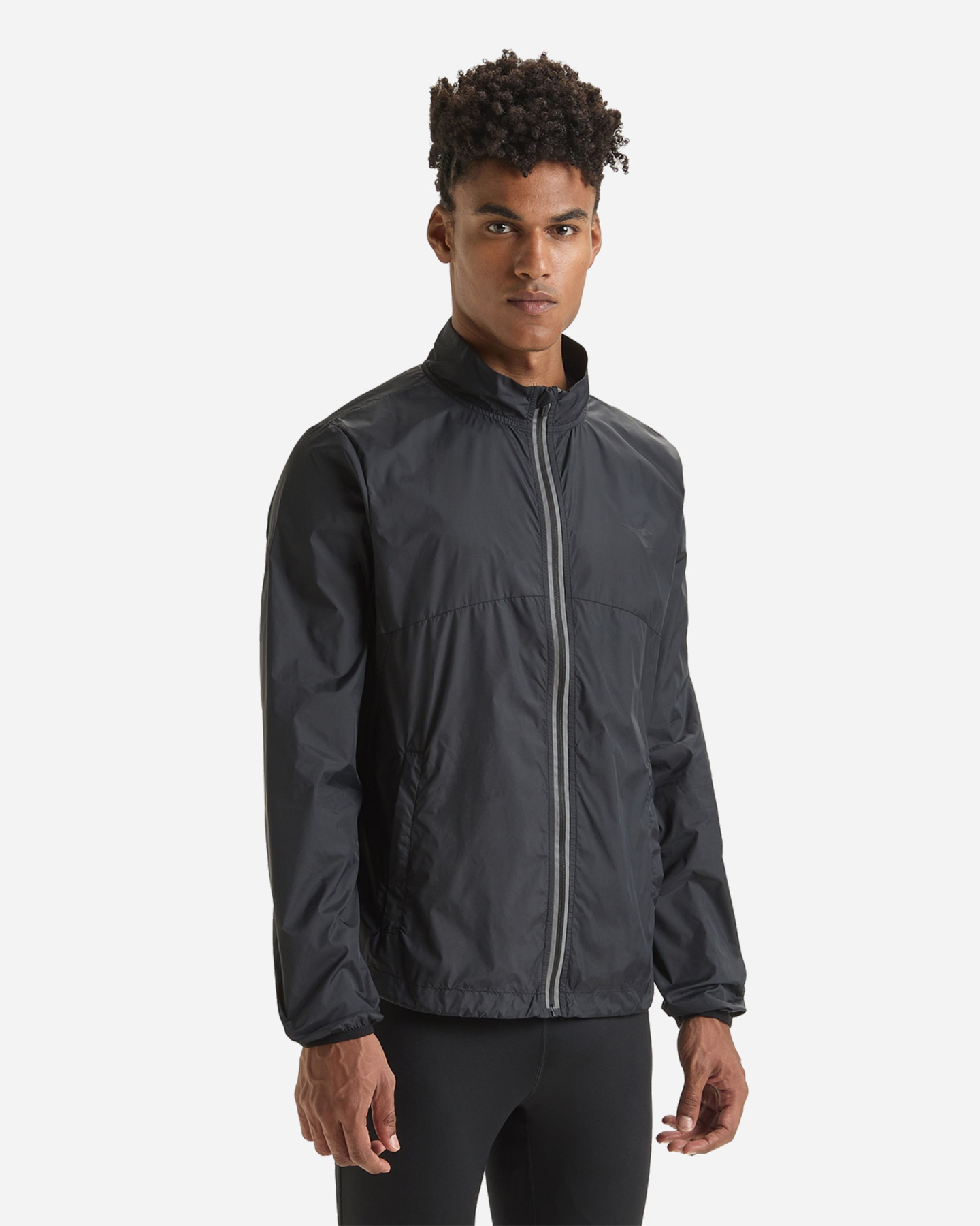 Giacca running DIADORA PACKABLE M - Nero - 1 | Cisalfa Sport