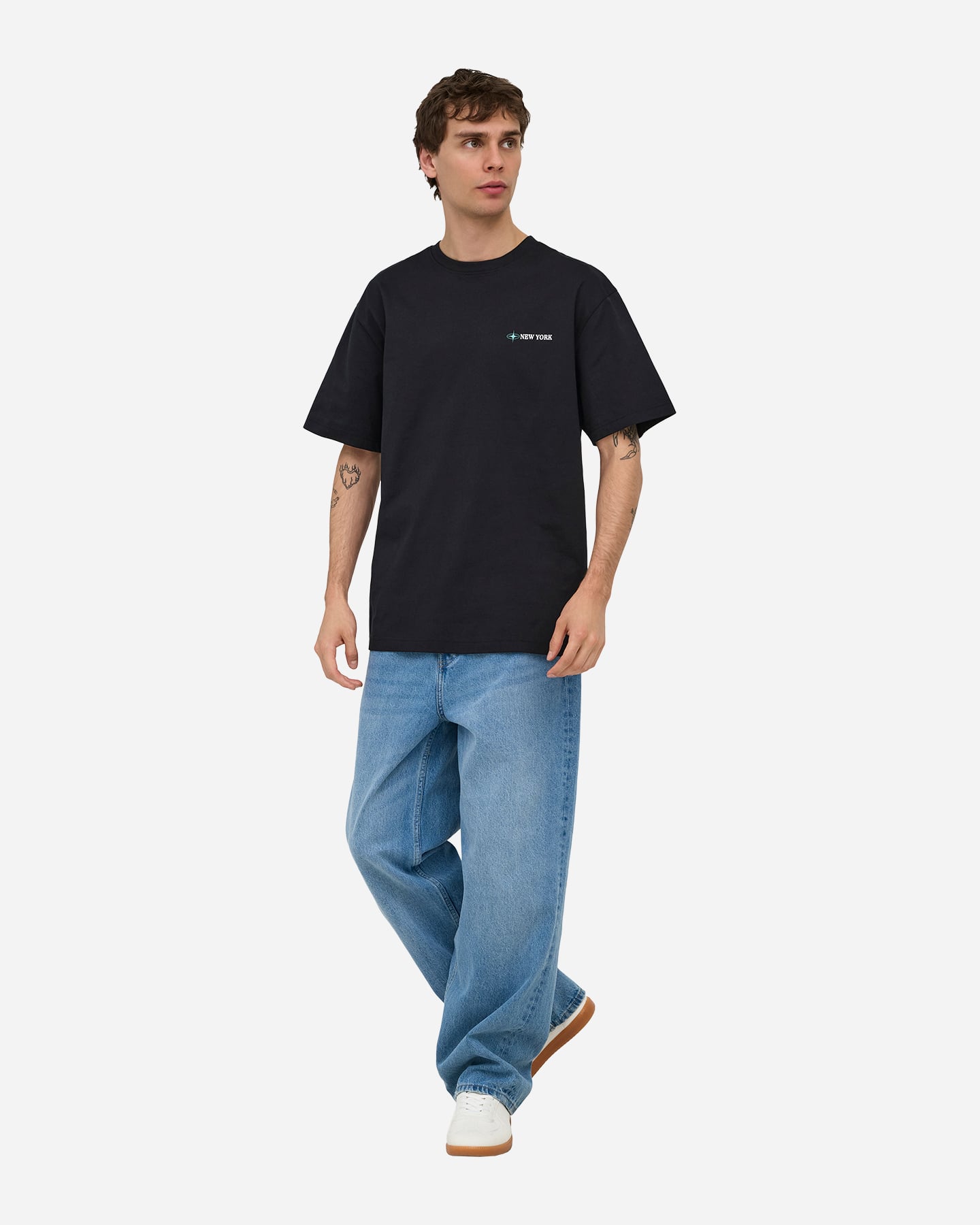 T-shirt ONLY & SONS LIFE NEW YORK M - Blu - 3 | Cisalfa Sport