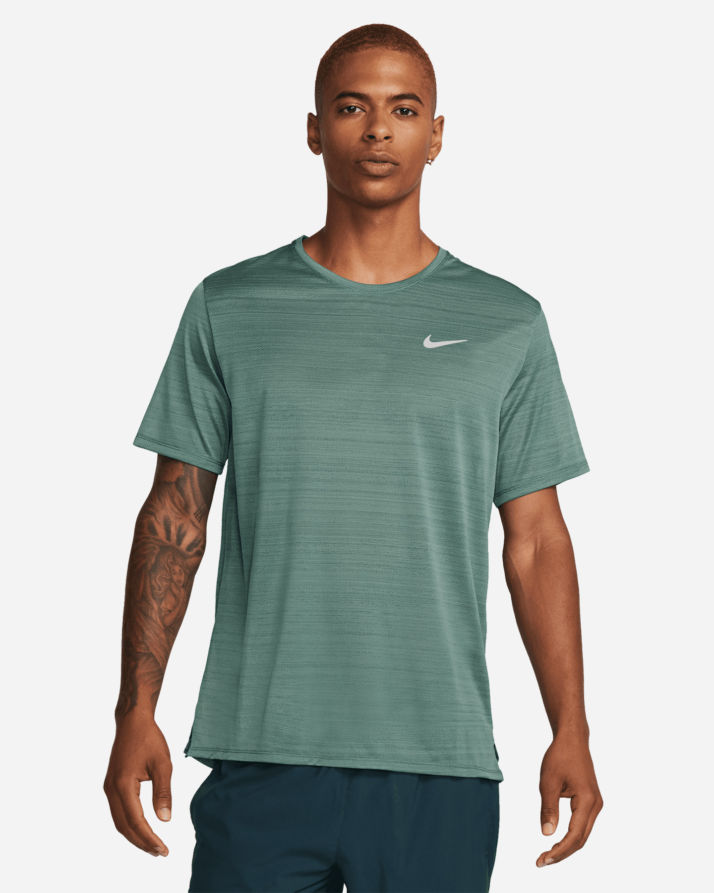 T-shirt running NIKE DRI FIT MILER M - Verde - 0 | Cisalfa Sport
