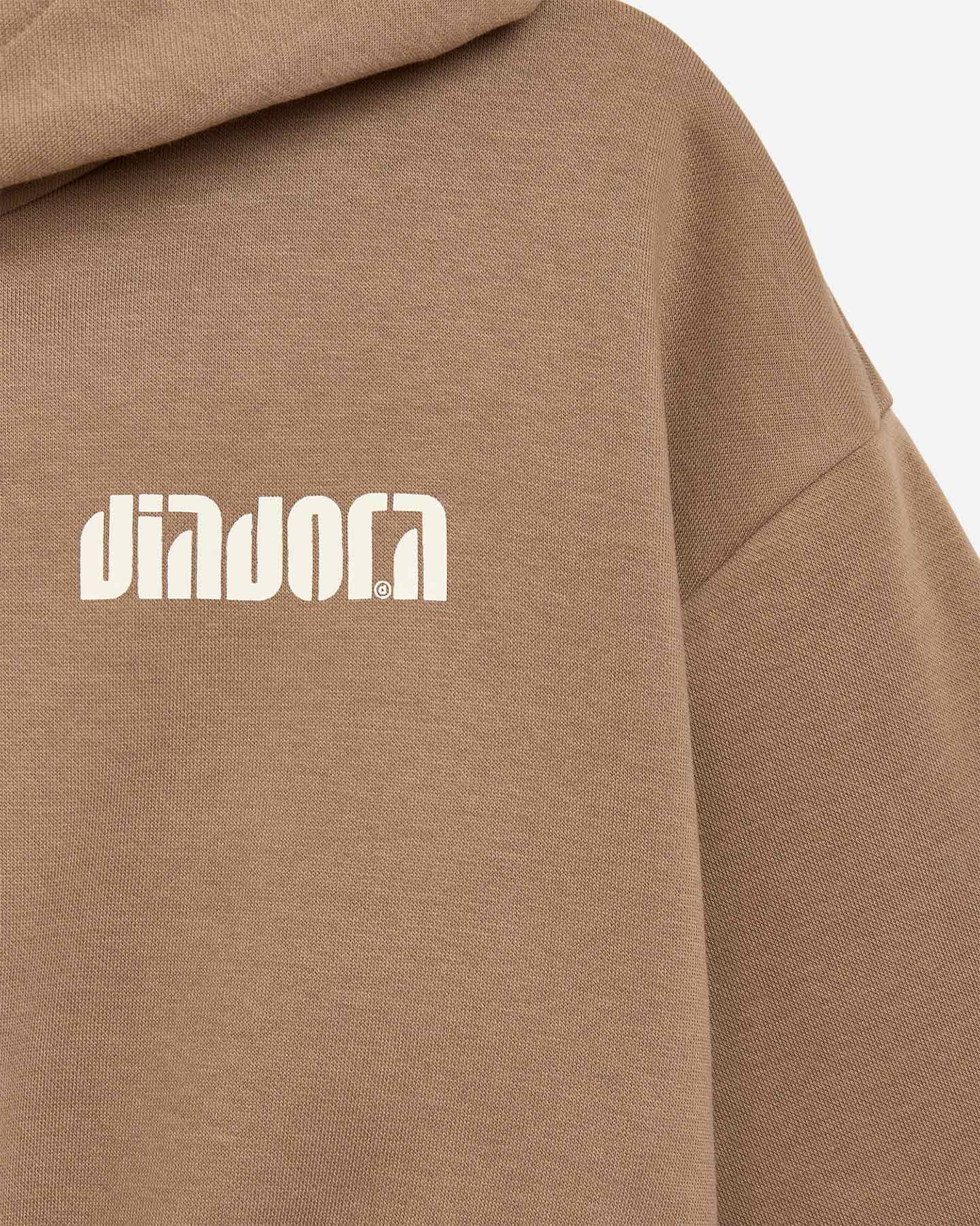 Felpa DIADORA ATHLETIC LOGO W - Beige - 1 | Cisalfa Sport