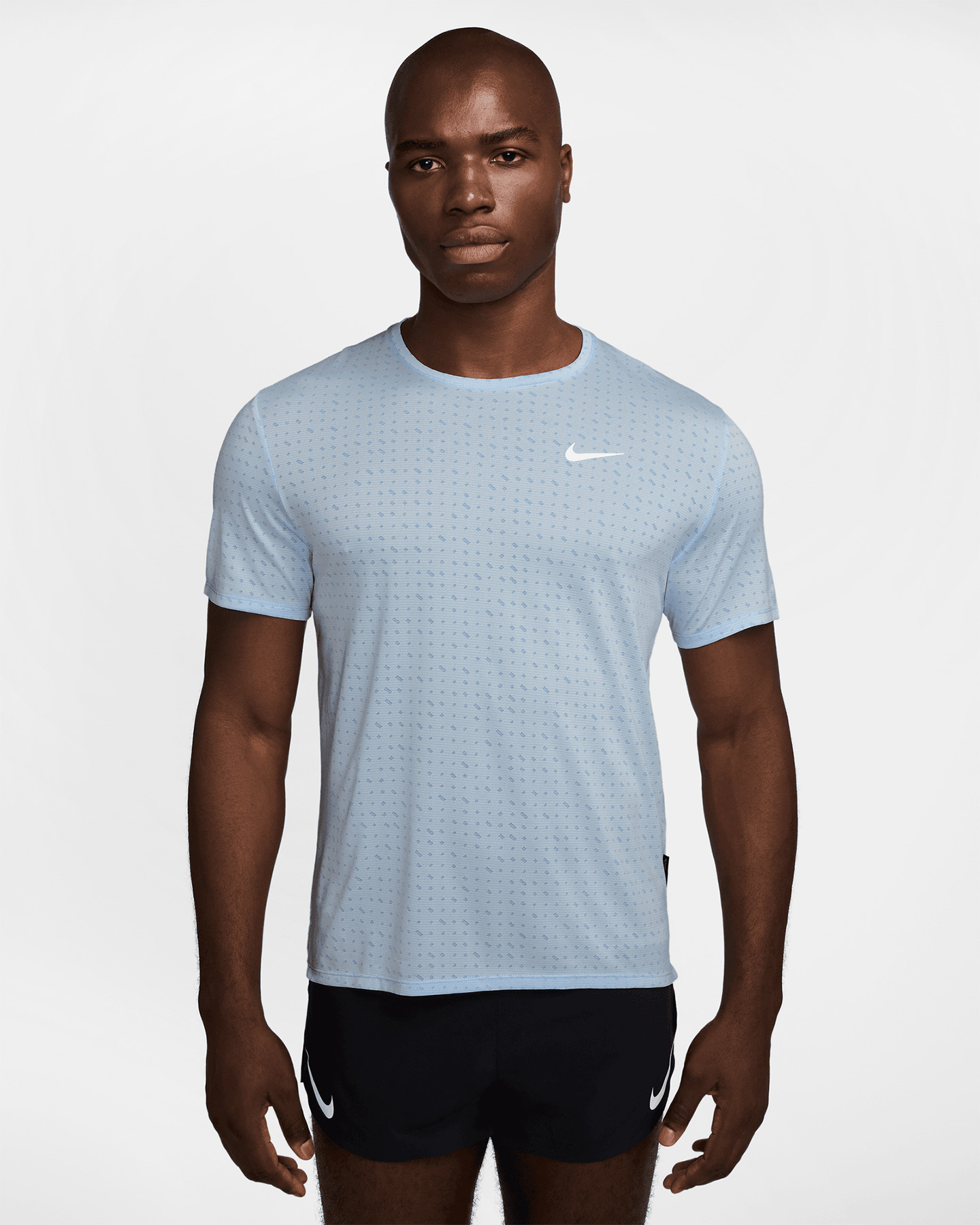 T-shirt running NIKE DRI FIT BREATHE MILER M - Blu - 0 | Cisalfa Sport