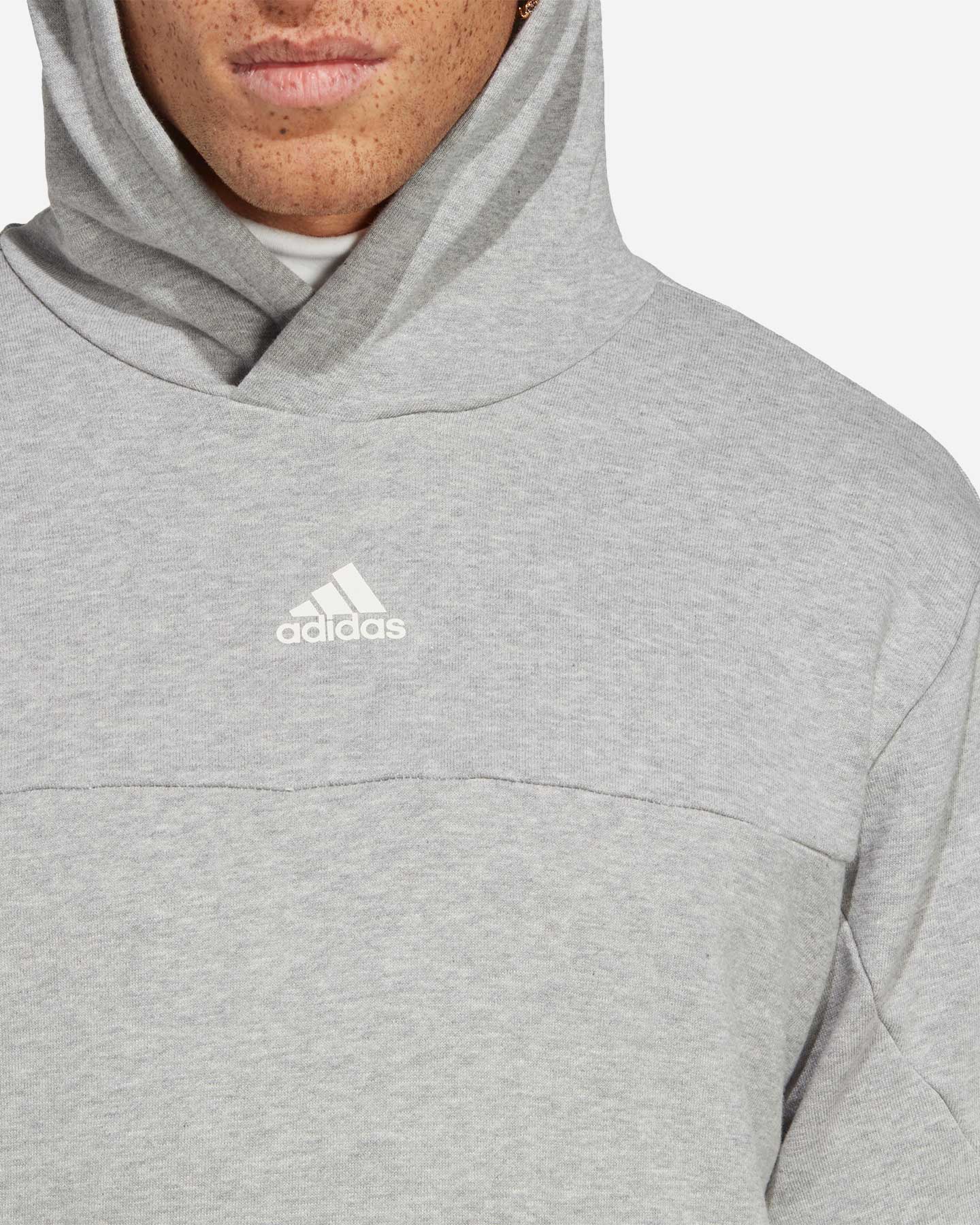 Felpa ADIDAS BRAND LOVE M - Grigio - 4 | Cisalfa Sport