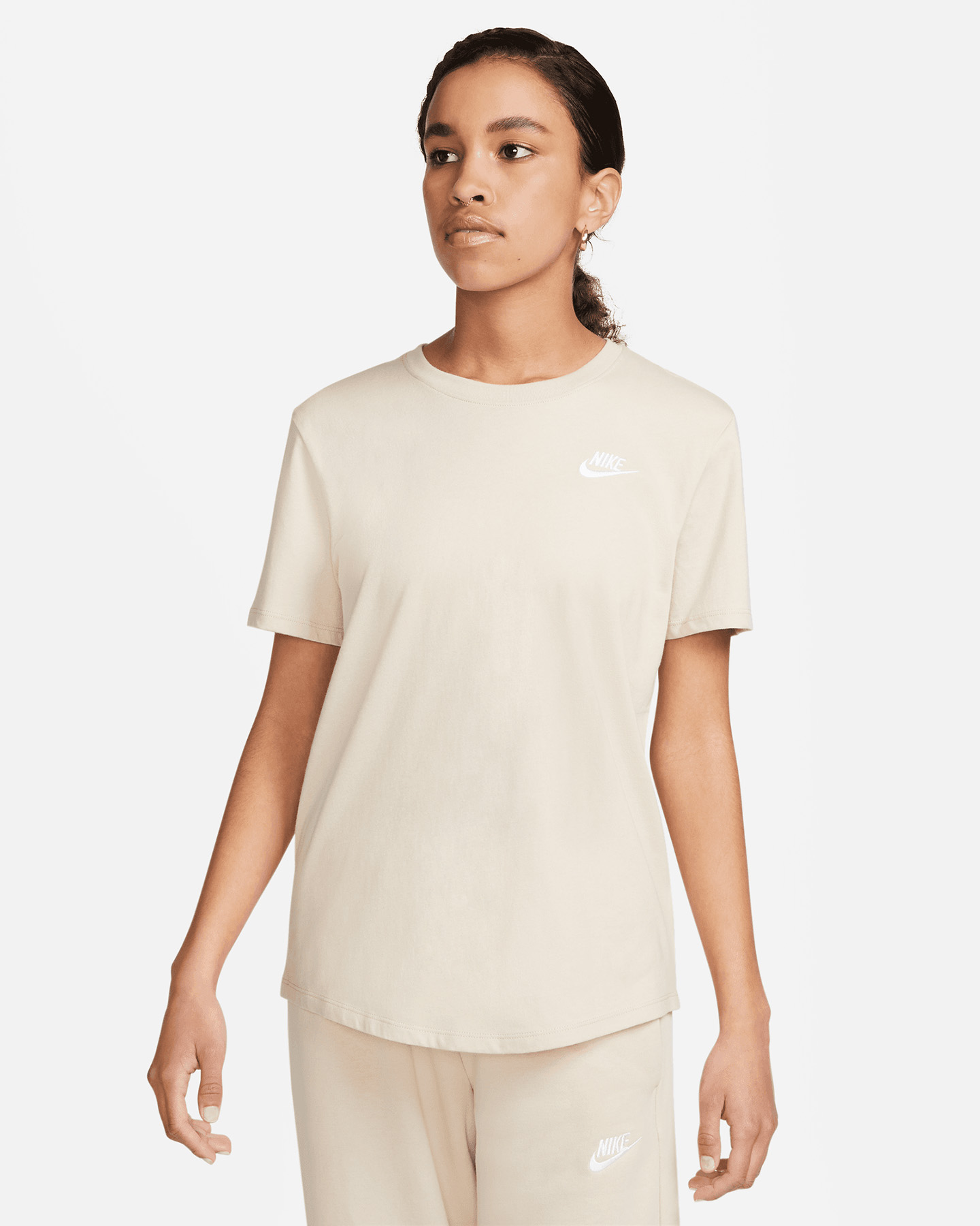 T-shirt NIKE CLUB LOGO W - Beige - 0 | Cisalfa Sport
