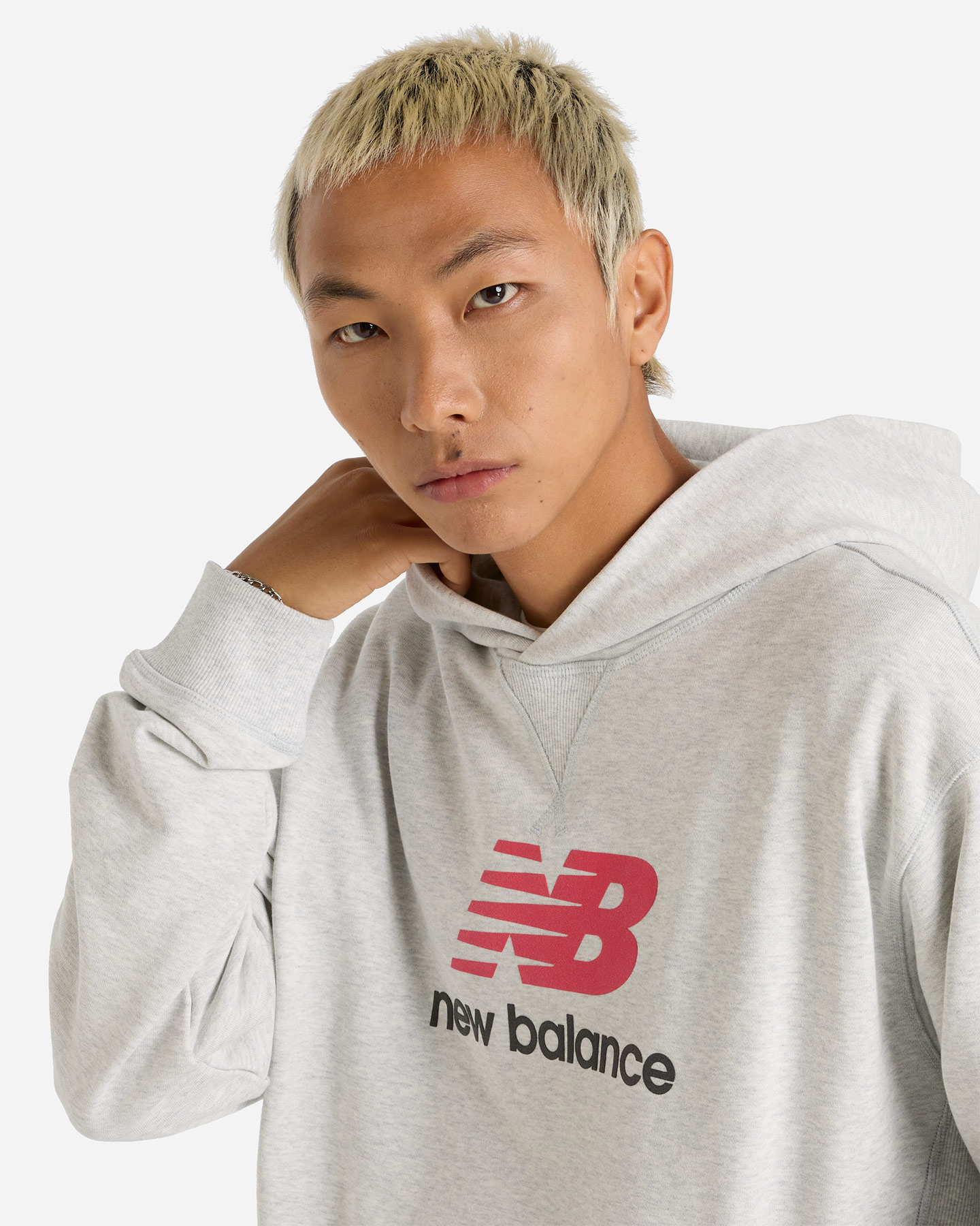 Felpa NEW BALANCE BIG LOGO SPORT ESSENTIAL M - Grigio - 3 | Cisalfa Sport