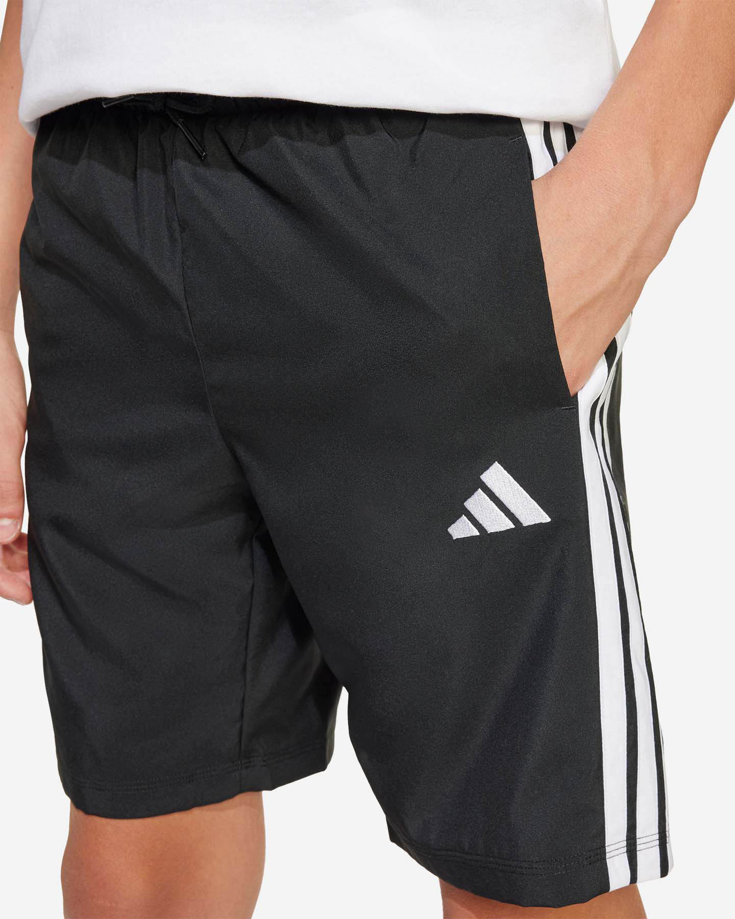 Pantaloncini ADIDAS 3STRIPES JR - Nero - 5 | Cisalfa Sport