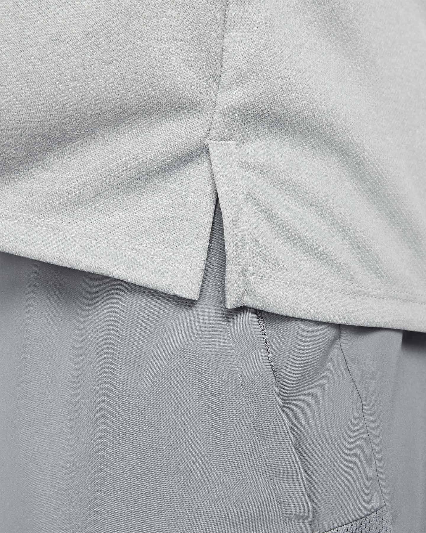 T-shirt running NIKE DRI FIT MILER M - Grigio - 3 | Cisalfa Sport