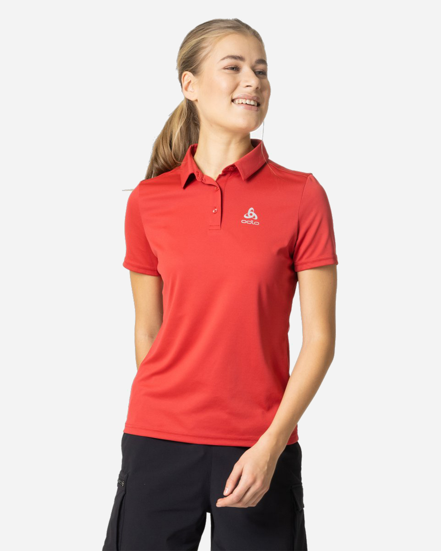 Polo ODLO CARDADA W - Rosso - 2 | Cisalfa Sport
