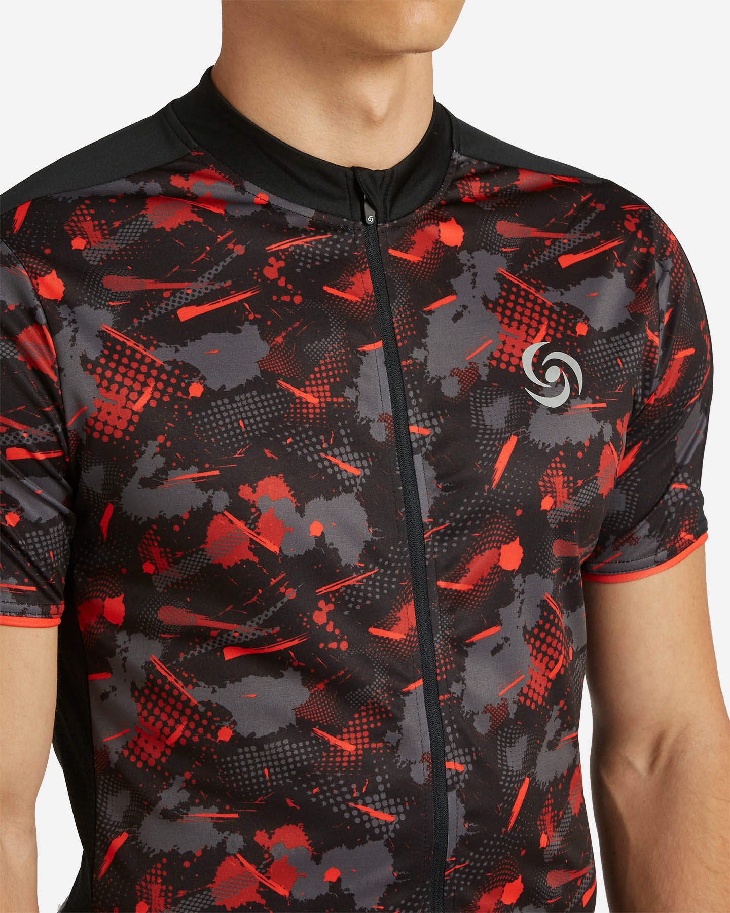 Maglia ciclismo CARNIELLI ALL OVER PRINTED M - Nero - 4 | Cisalfa Sport