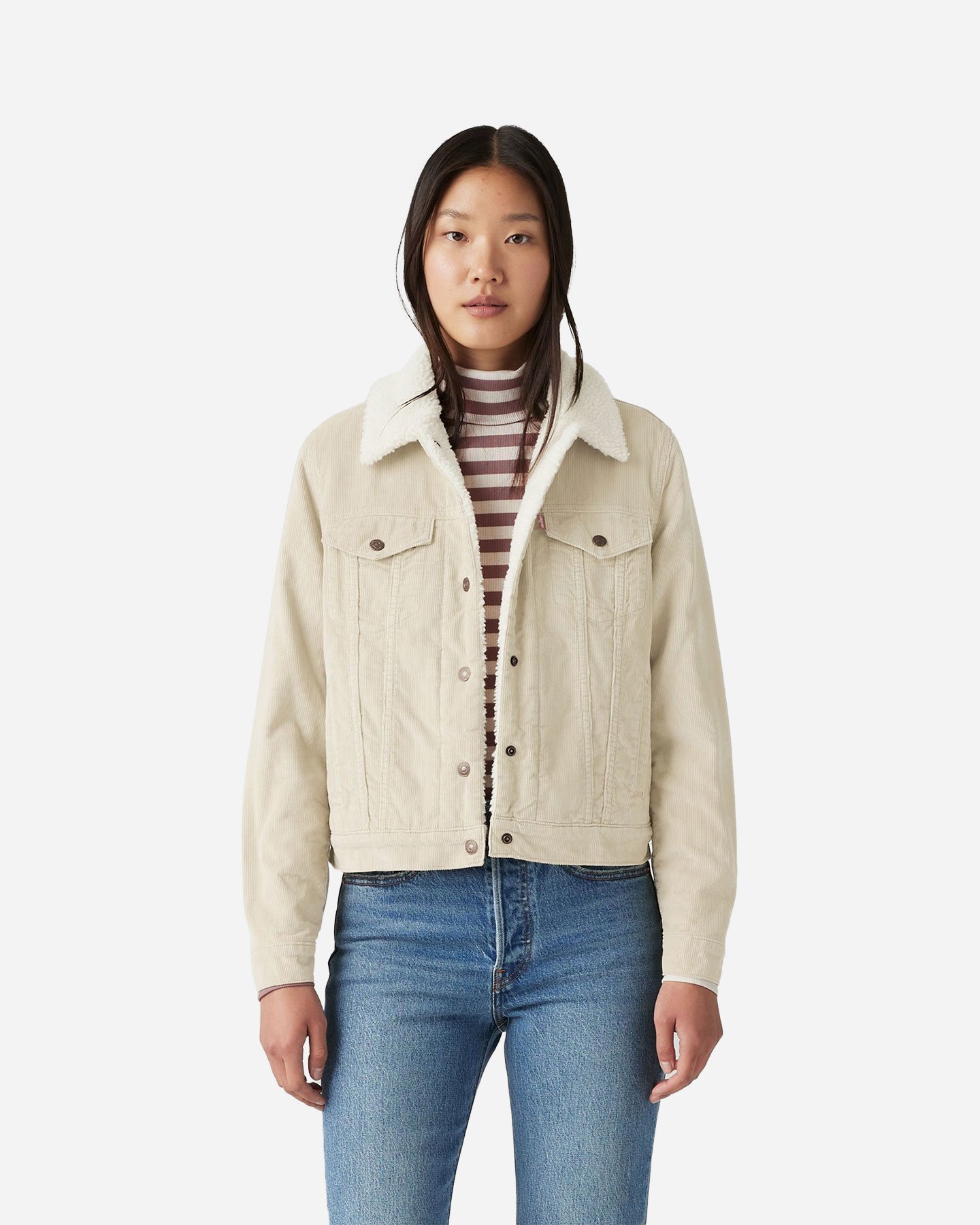 Giubbotto LEVI'S SHERPA W - Bianco - 1 | Cisalfa Sport