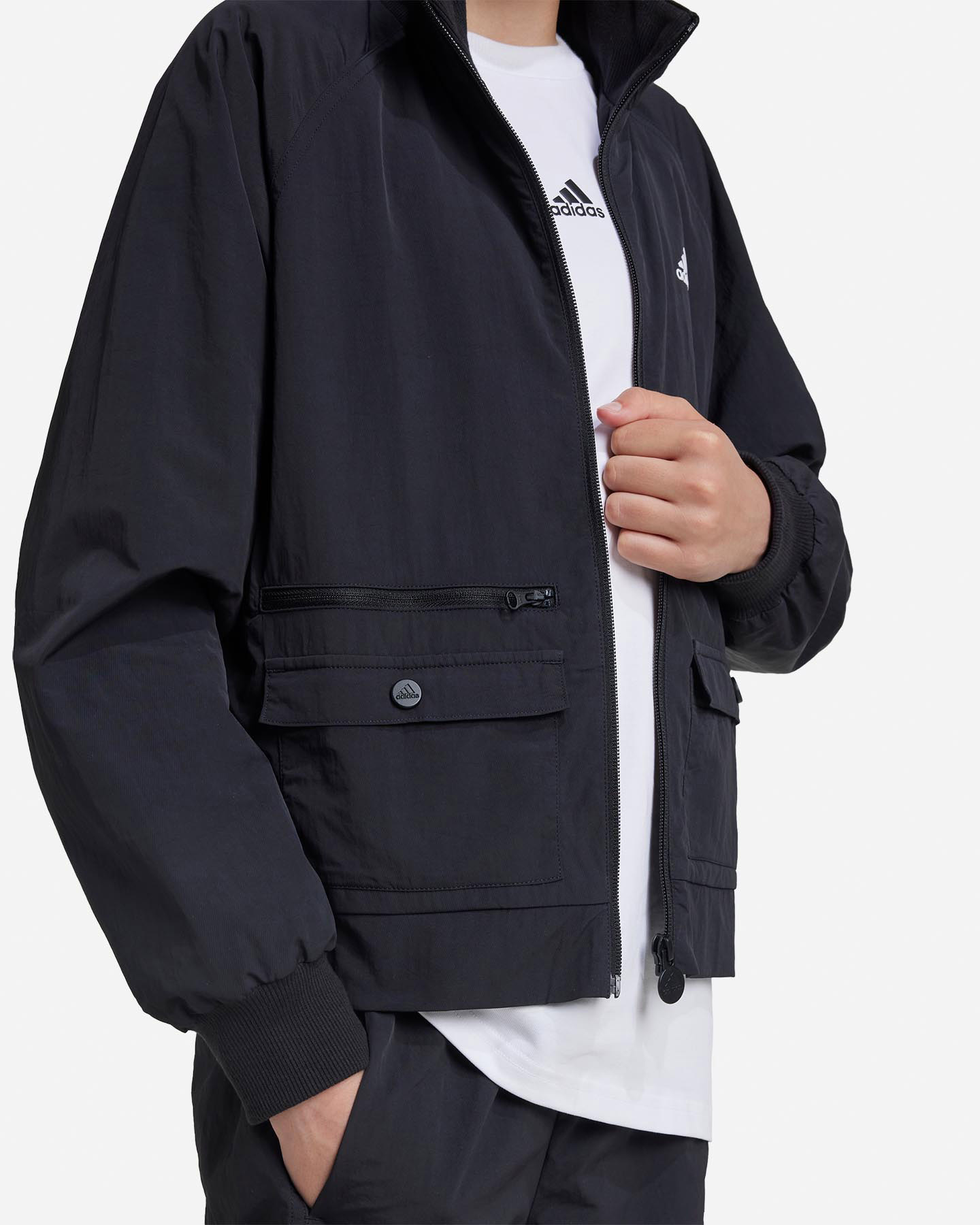 Felpa ADIDAS STREET JAM JR - Nero - 4 | Cisalfa Sport