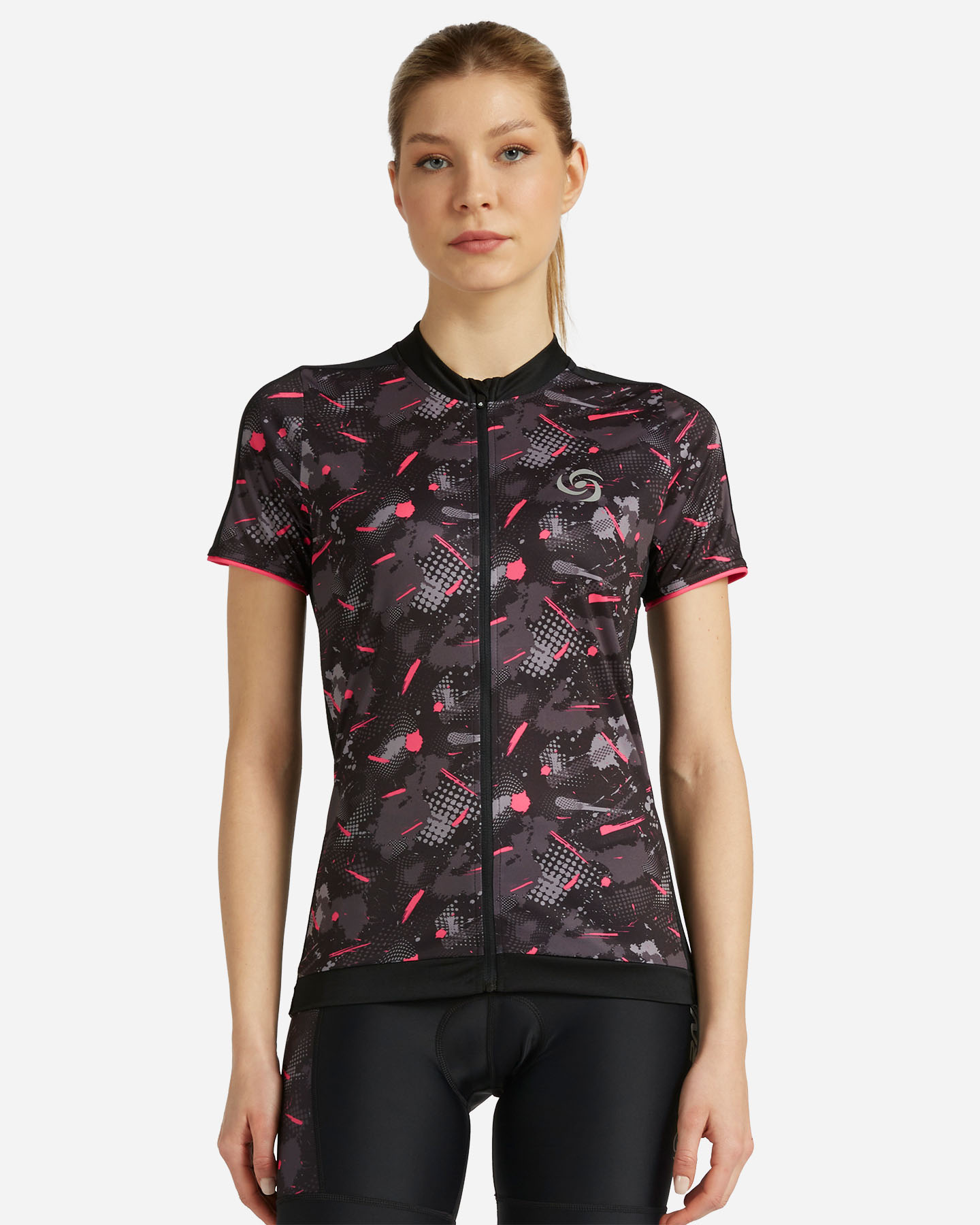 Maglia ciclismo CARNIELLI ALL OVER PRINTED W - Nero - 0 | Cisalfa Sport