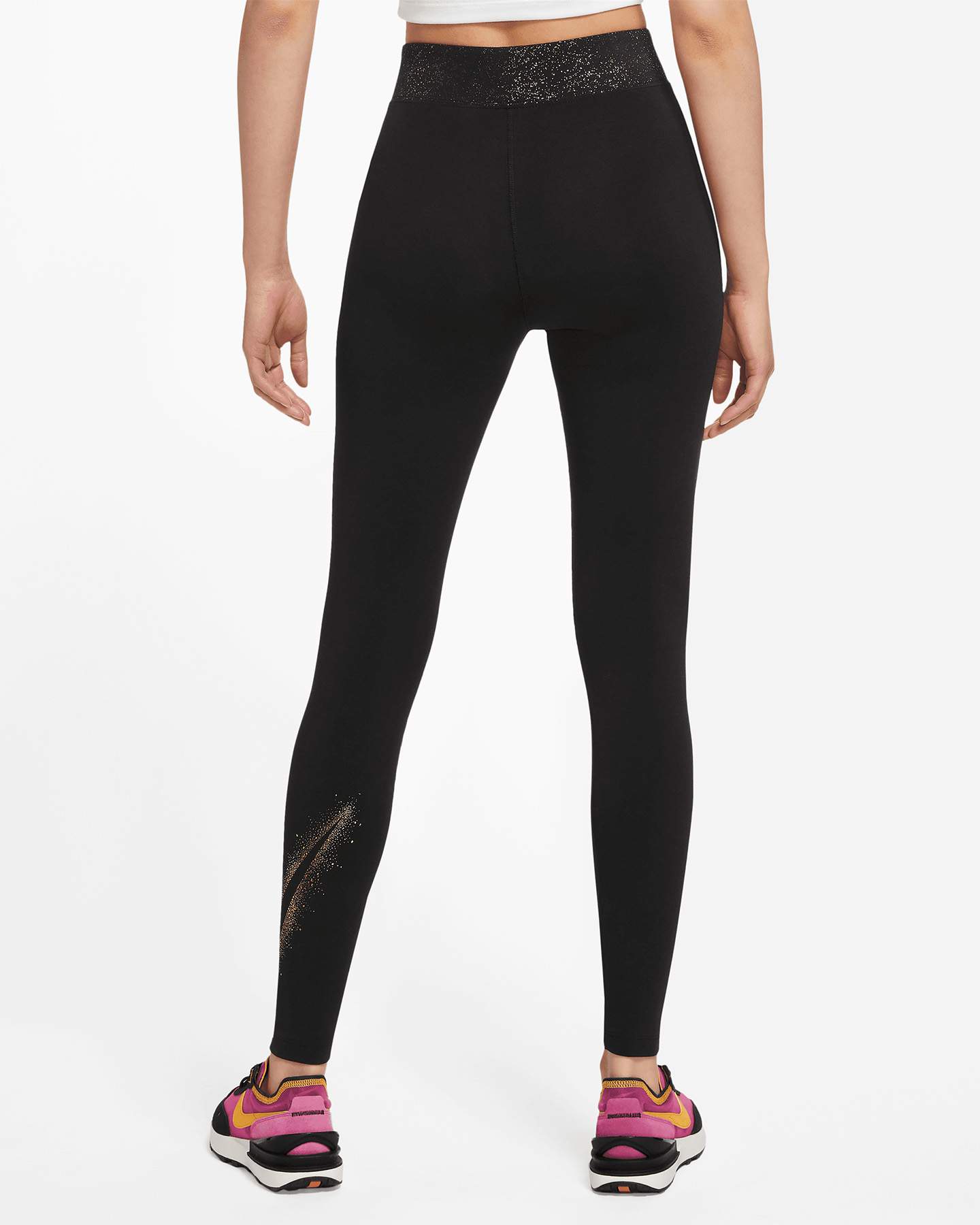 Leggings NIKE LOGO GLITTER W - Nero - 1 | Cisalfa Sport