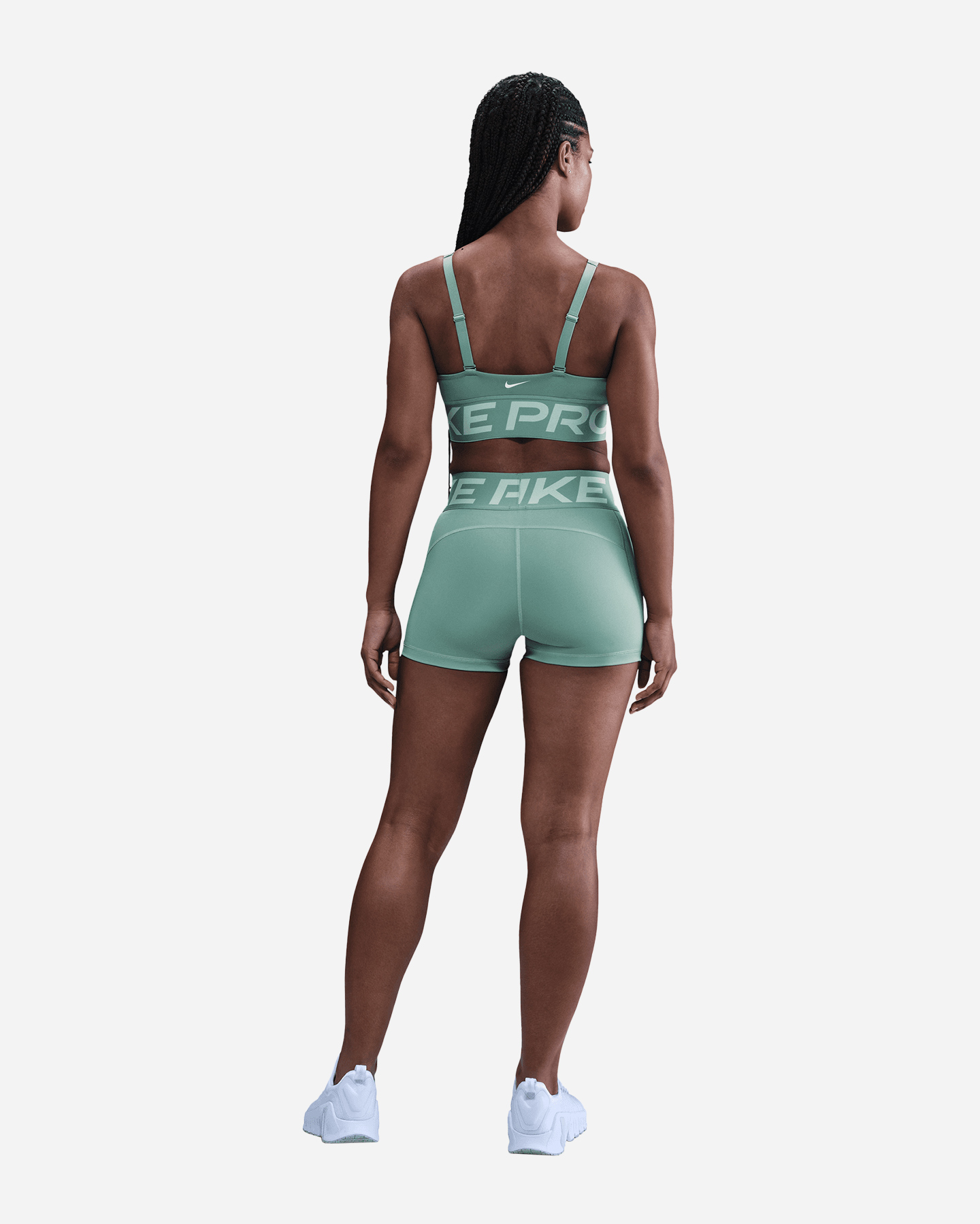 Short training NIKE DRI FIT SCULPT 3IN W - Verde - 3 | Cisalfa Sport
