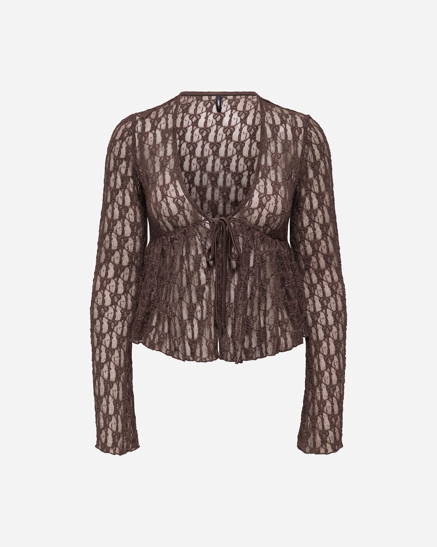 T-shirt ONLY LAYA EFFETTO PIZZO W - Marrone - 0 | Cisalfa Sport