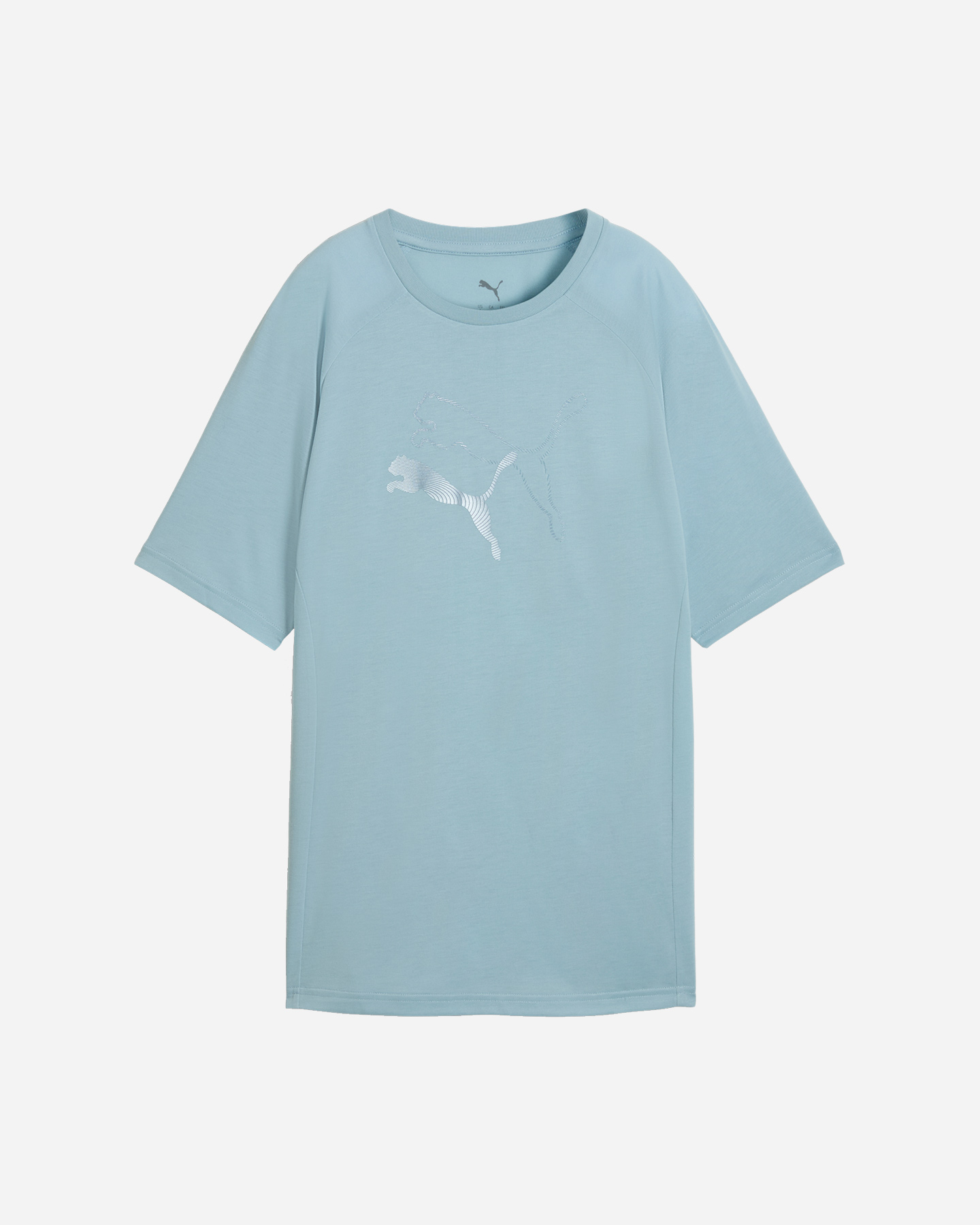 T-shirt PUMA EVOSTRIPE LOGO CAT W - Azzurro - 0 | Cisalfa Sport