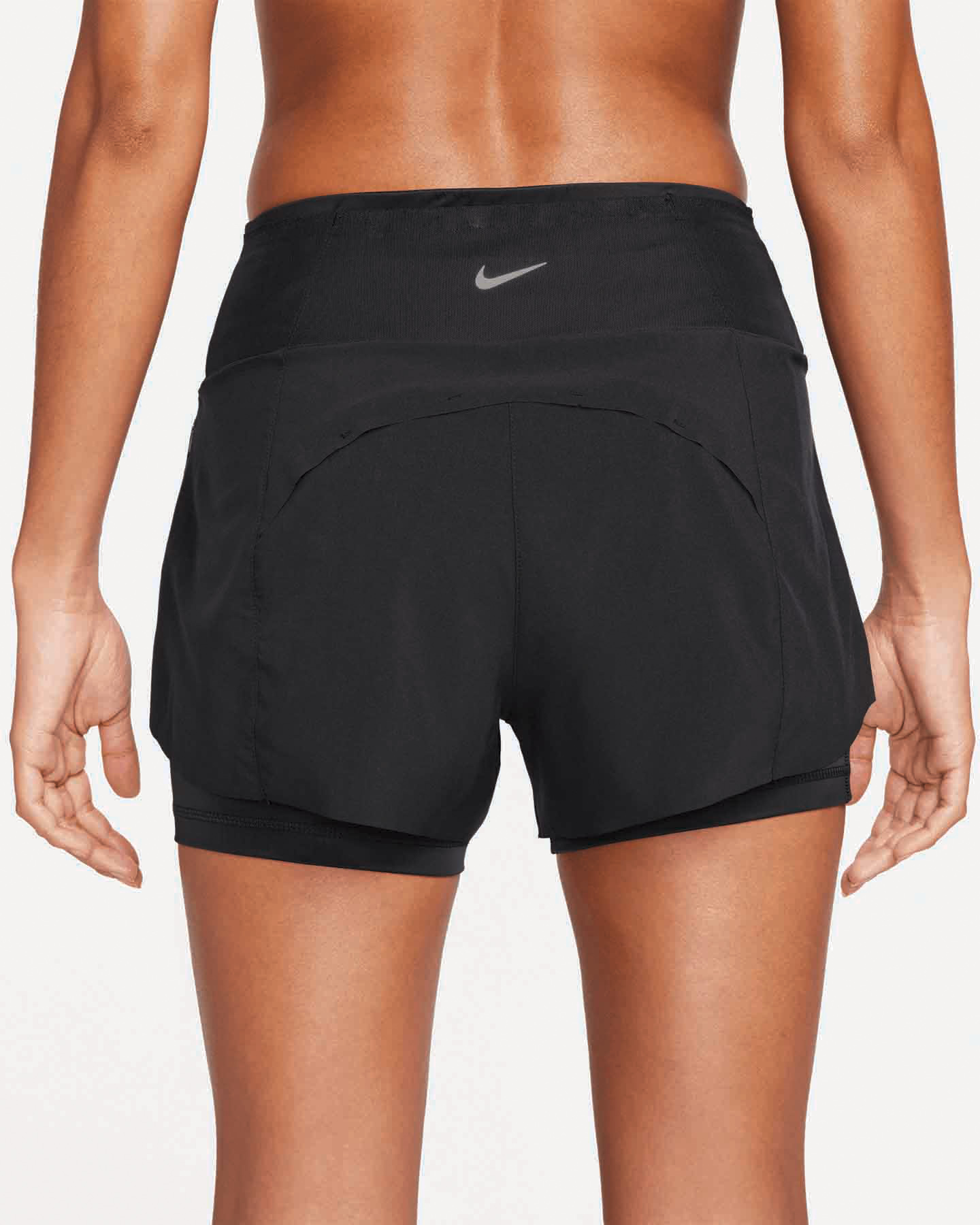 Short running NIKE SWIFT DRI FIT MR 3IN 2IN W - Nero - 2 | Cisalfa Sport