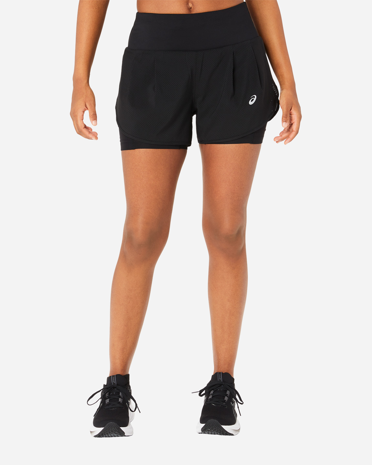 Short running ASICS ROAD 2-N-1 3,5IN W - Nero - 0 | Cisalfa Sport