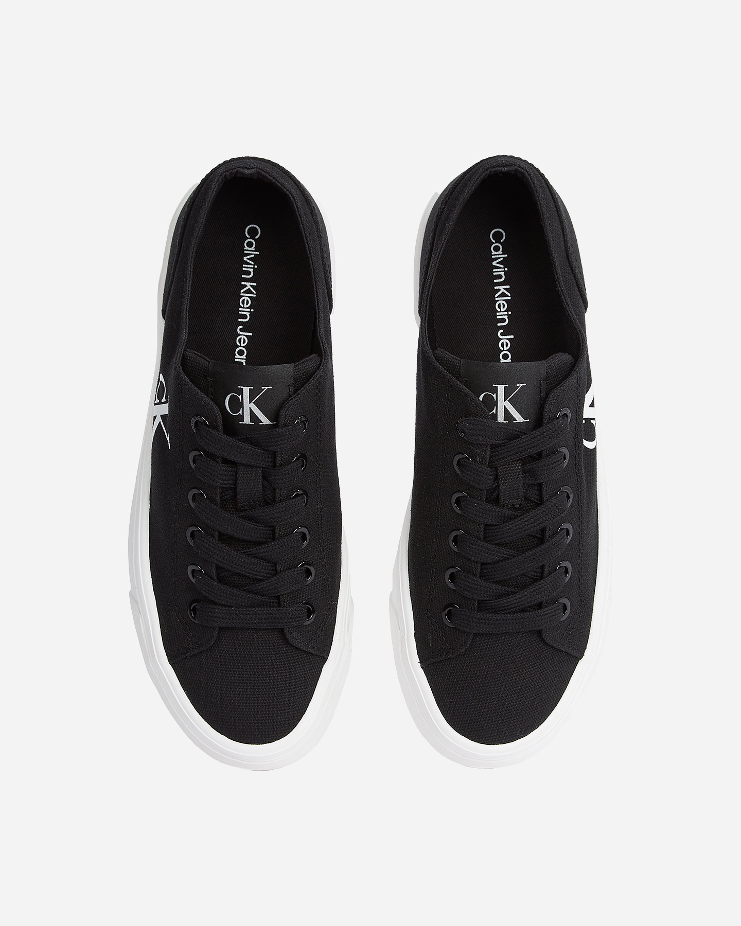 Scarpe sneakers CALVIN KLEIN JEANS VULC FLATFORM LOW W - Nero - 2 | Cisalfa Sport