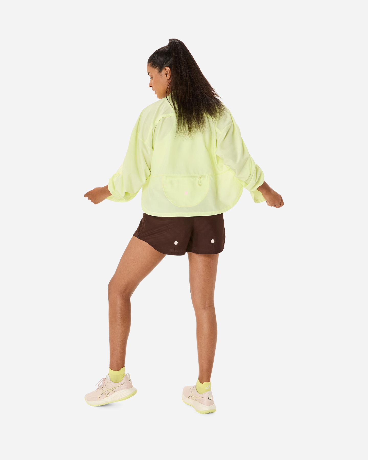 Giacca running ASICS NAGINO RUN W - Giallo - 2 | Cisalfa Sport