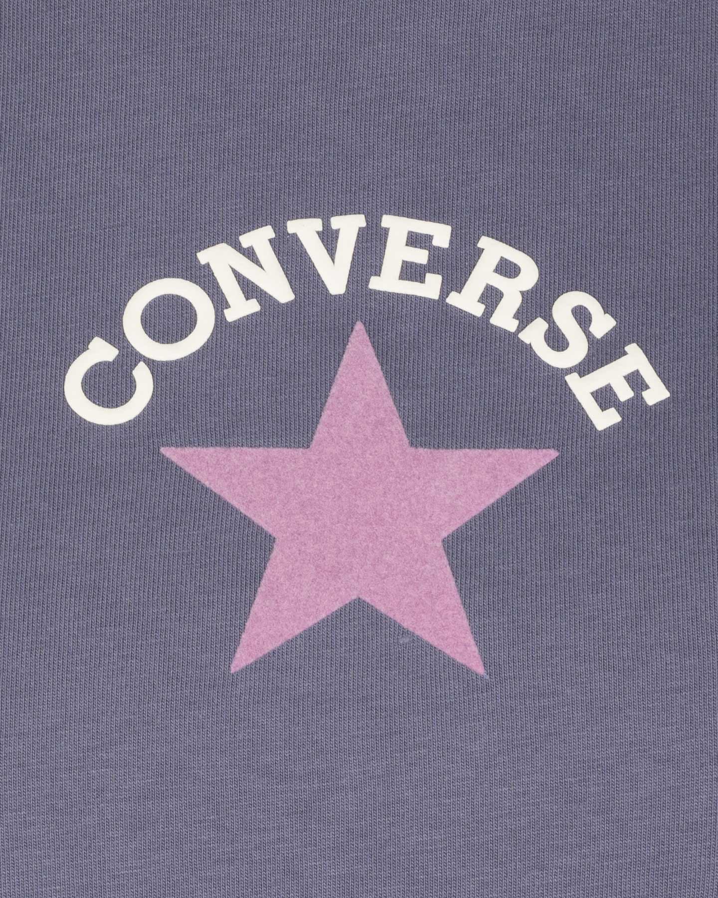 T-shirt CONVERSE CHUCK W - Viola - 2 | Cisalfa Sport