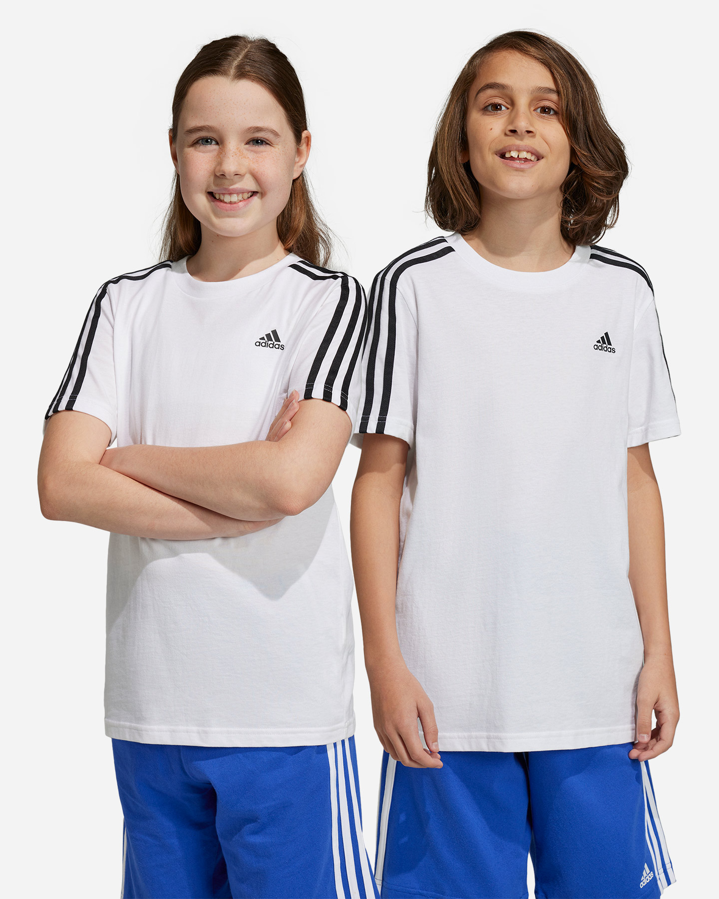 T-shirt ADIDAS ESSENTIAL 3STRIPES JR - Bianco - 2 | Cisalfa Sport