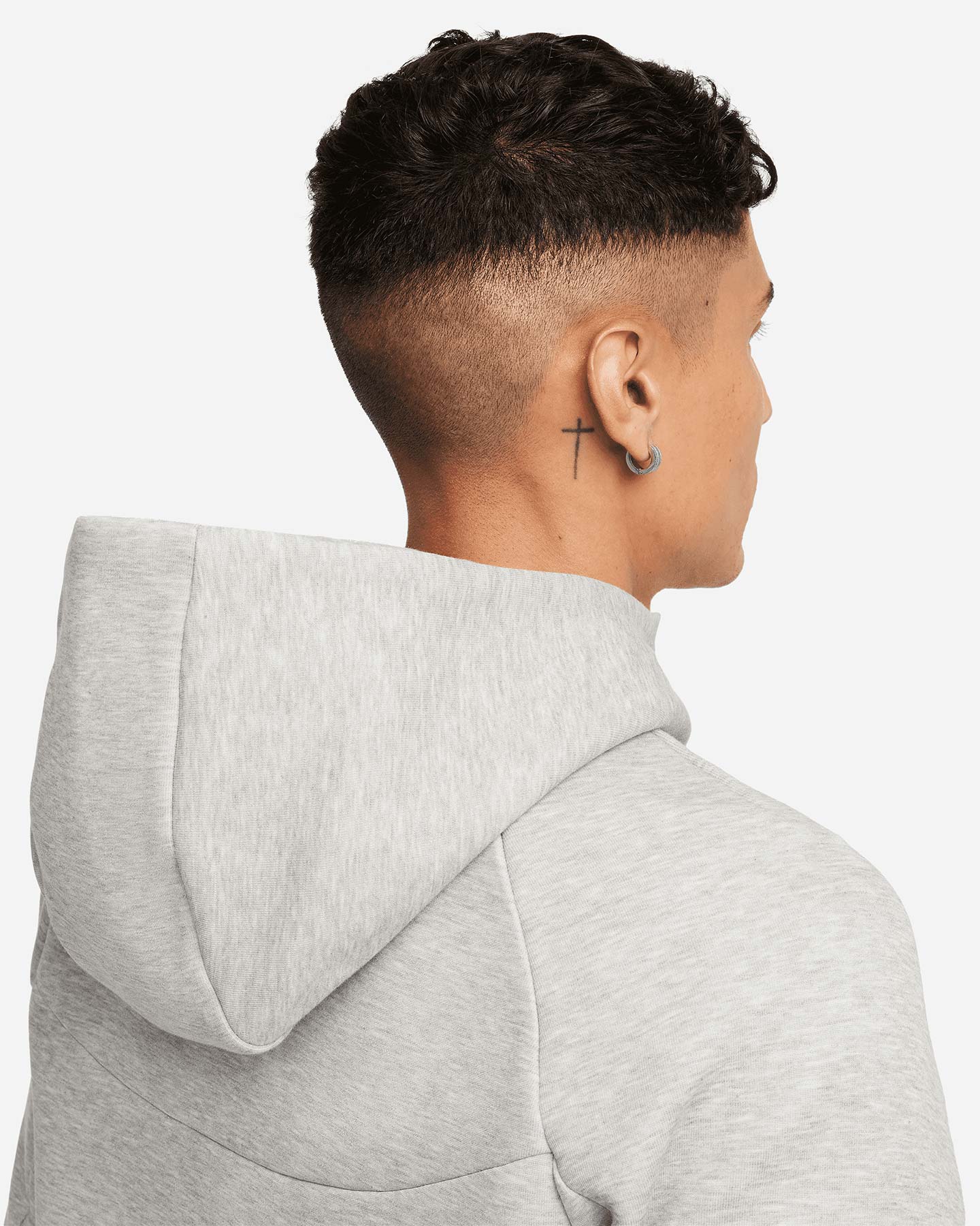 Felpa NIKE TECH FLEECE M - Grigio - 5 | Cisalfa Sport