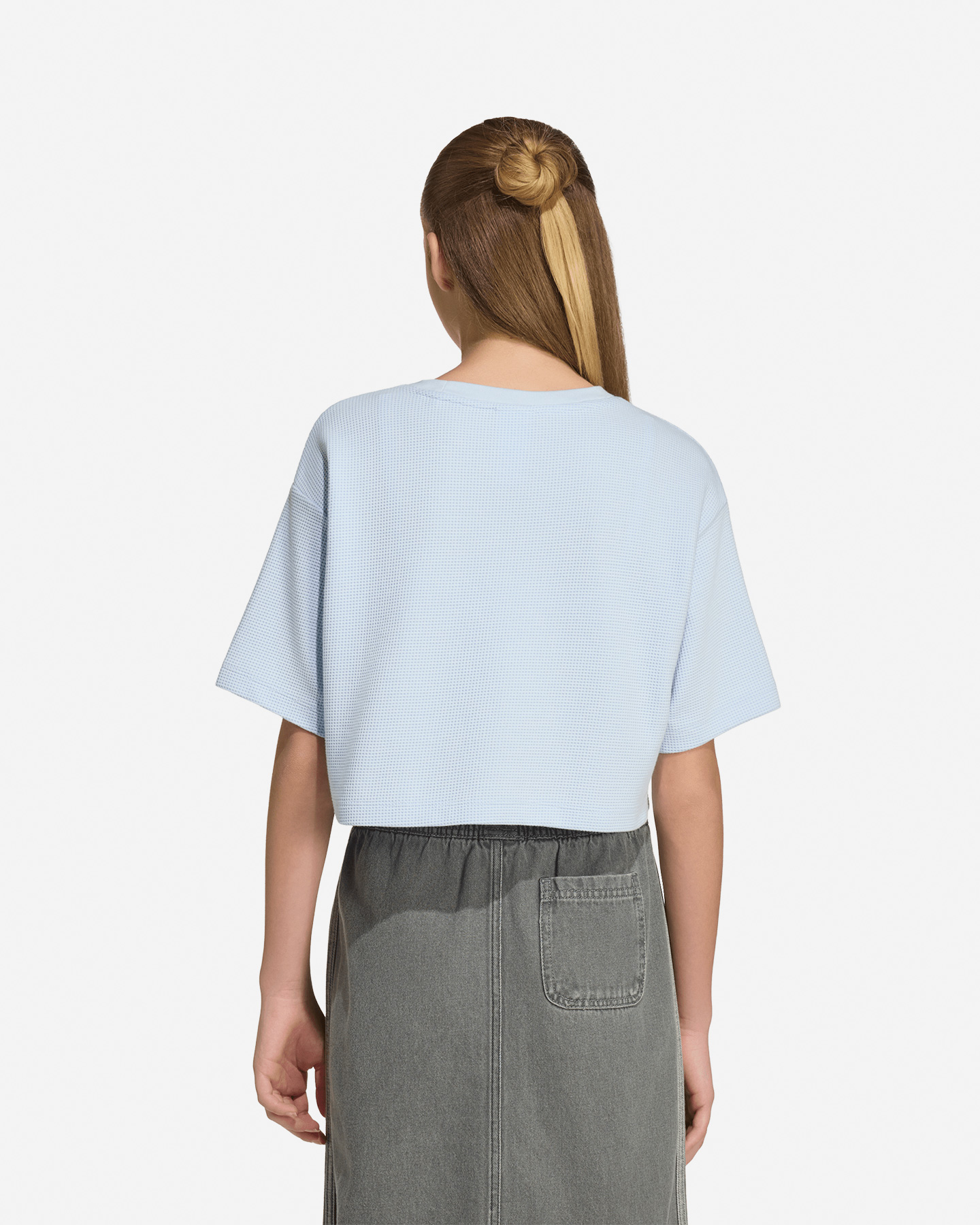 T-shirt ADIDAS WAFFLE JR - Azzurro - 2 | Cisalfa Sport