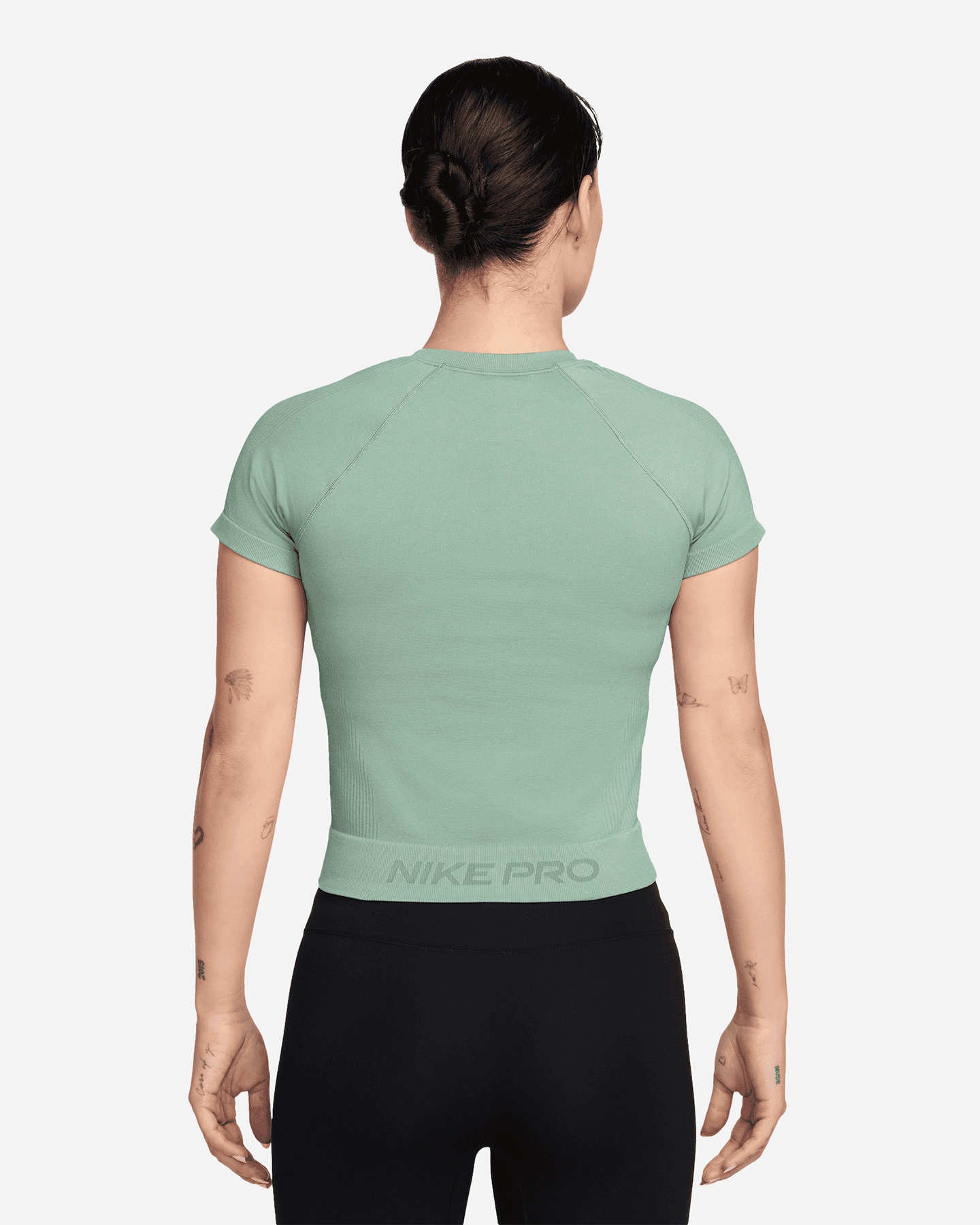 T-shirt training NIKE SEAMLESS PRO W - Verde - 1 | Cisalfa Sport