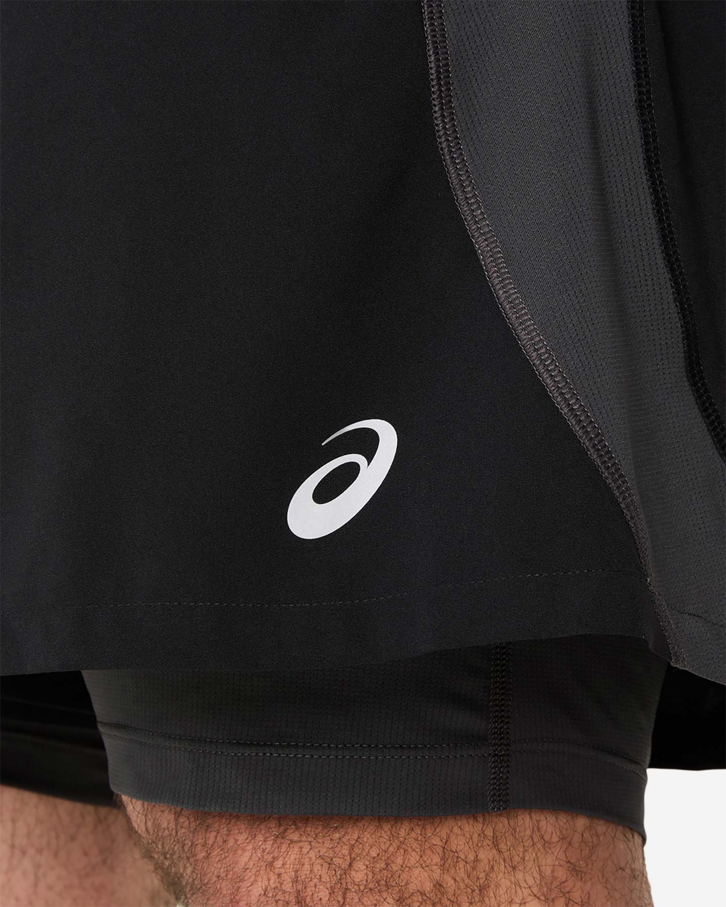 Short running ASICS ROAD 2IN1 5IN M - Nero - 4 | Cisalfa Sport