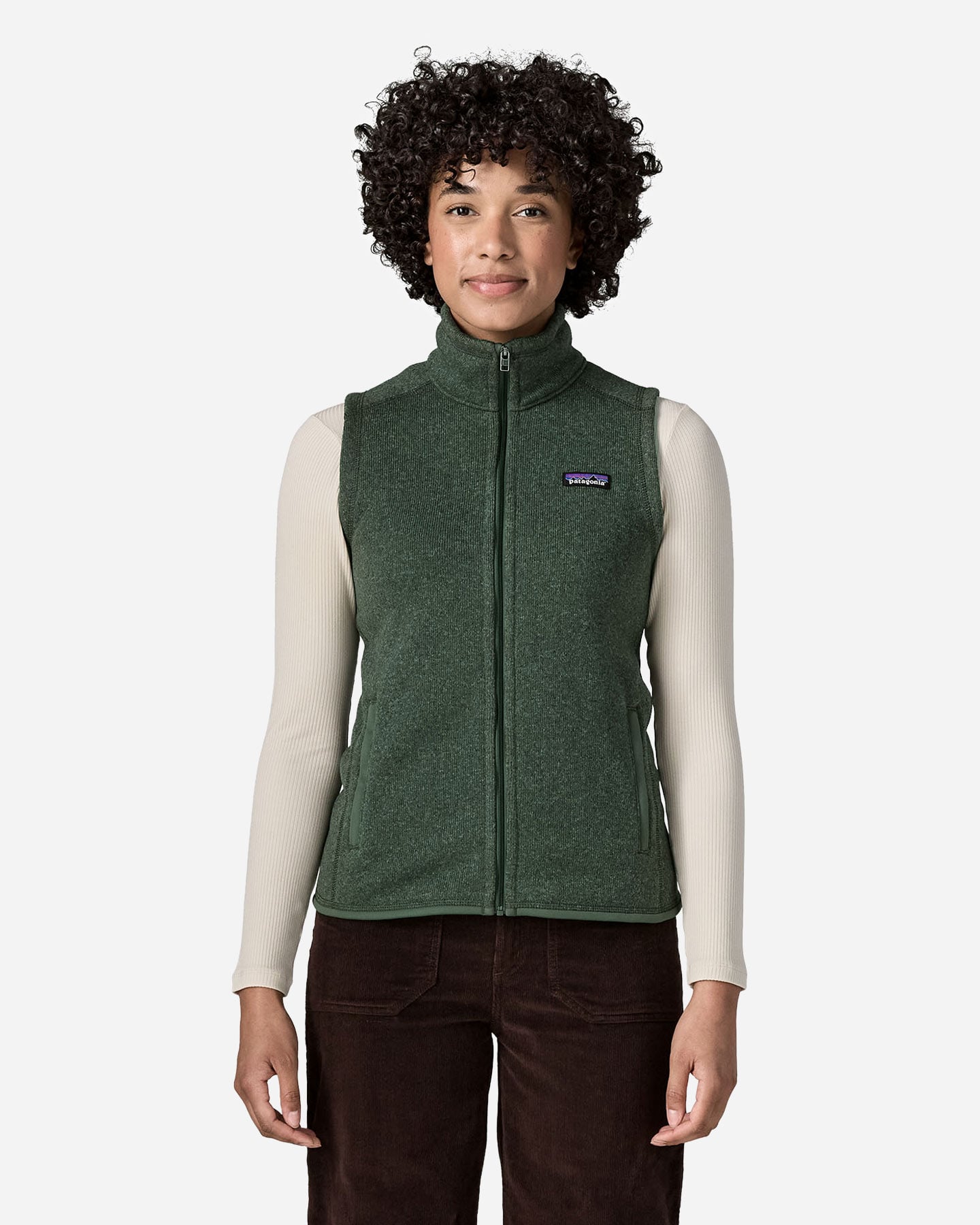 Better Sweater W - Gilet - Donna - Verde