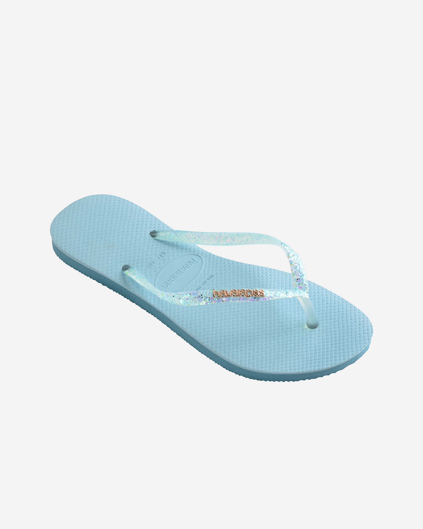 Infradito HAVAIANAS SLIM GLITTER FLOURISH W - Azzurro - 2 | Cisalfa Sport