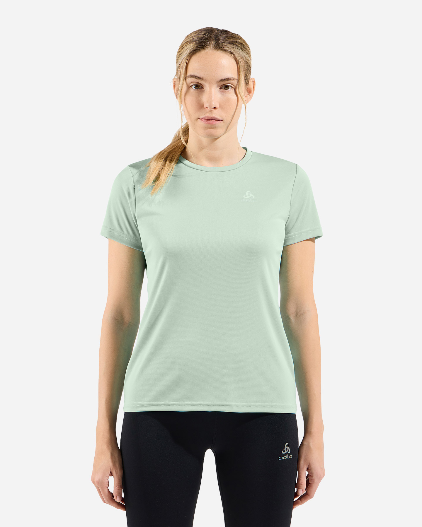 T-shirt ODLO ESSENTIAL FLYER W - Verde - 2 | Cisalfa Sport