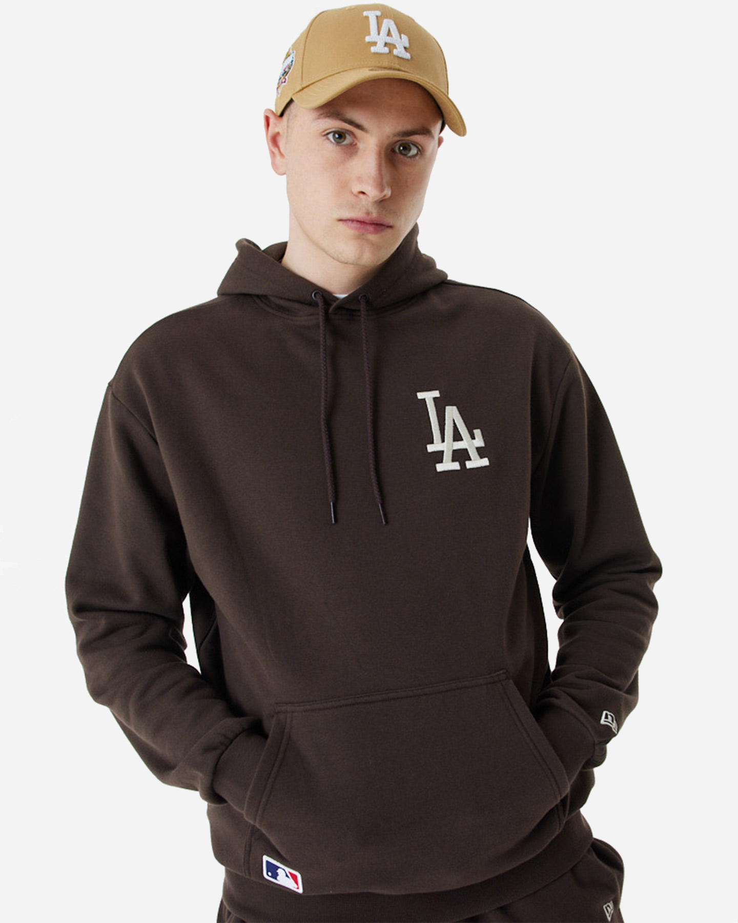 Felpa NEW ERA MLB LEAGUE HOOD LOS ANGELES DODGERS M - Marrone - 0 | Cisalfa Sport