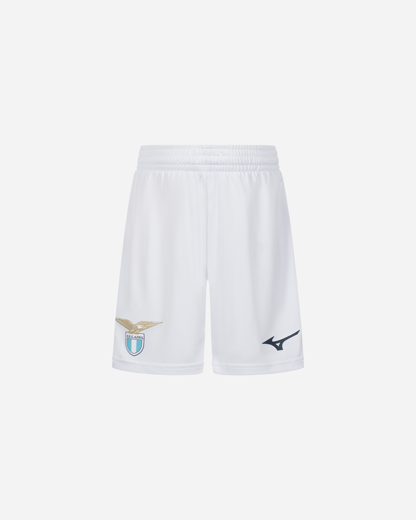 Mizuno Lazio Home 25-26 Jr - Pantaloncini Calcio Ufficiali - Bianco