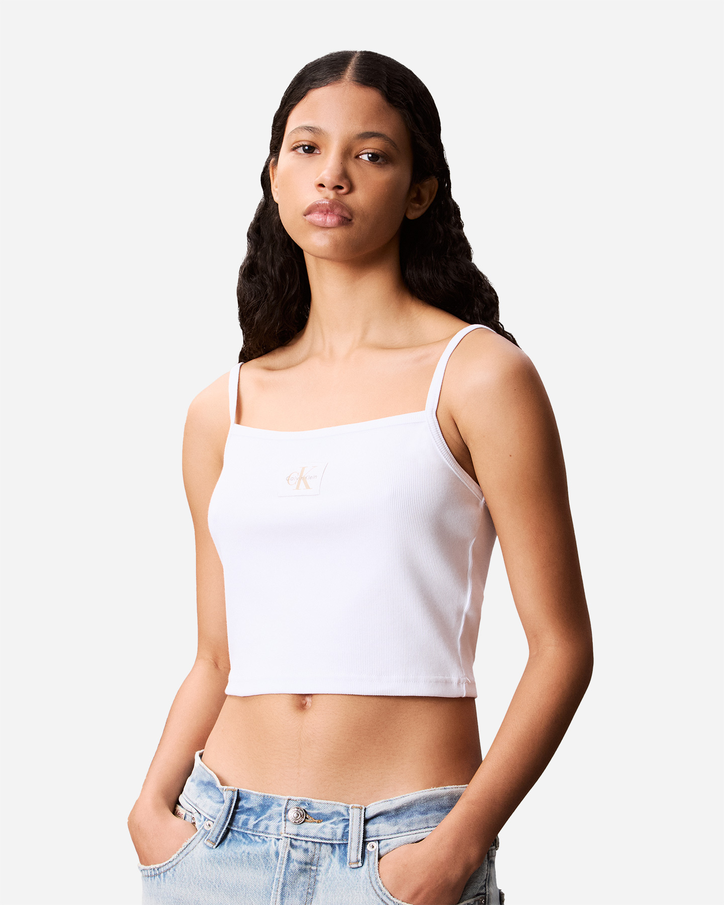 Canotta CALVIN KLEIN JEANS LOGO W - Bianco - 0 | Cisalfa Sport