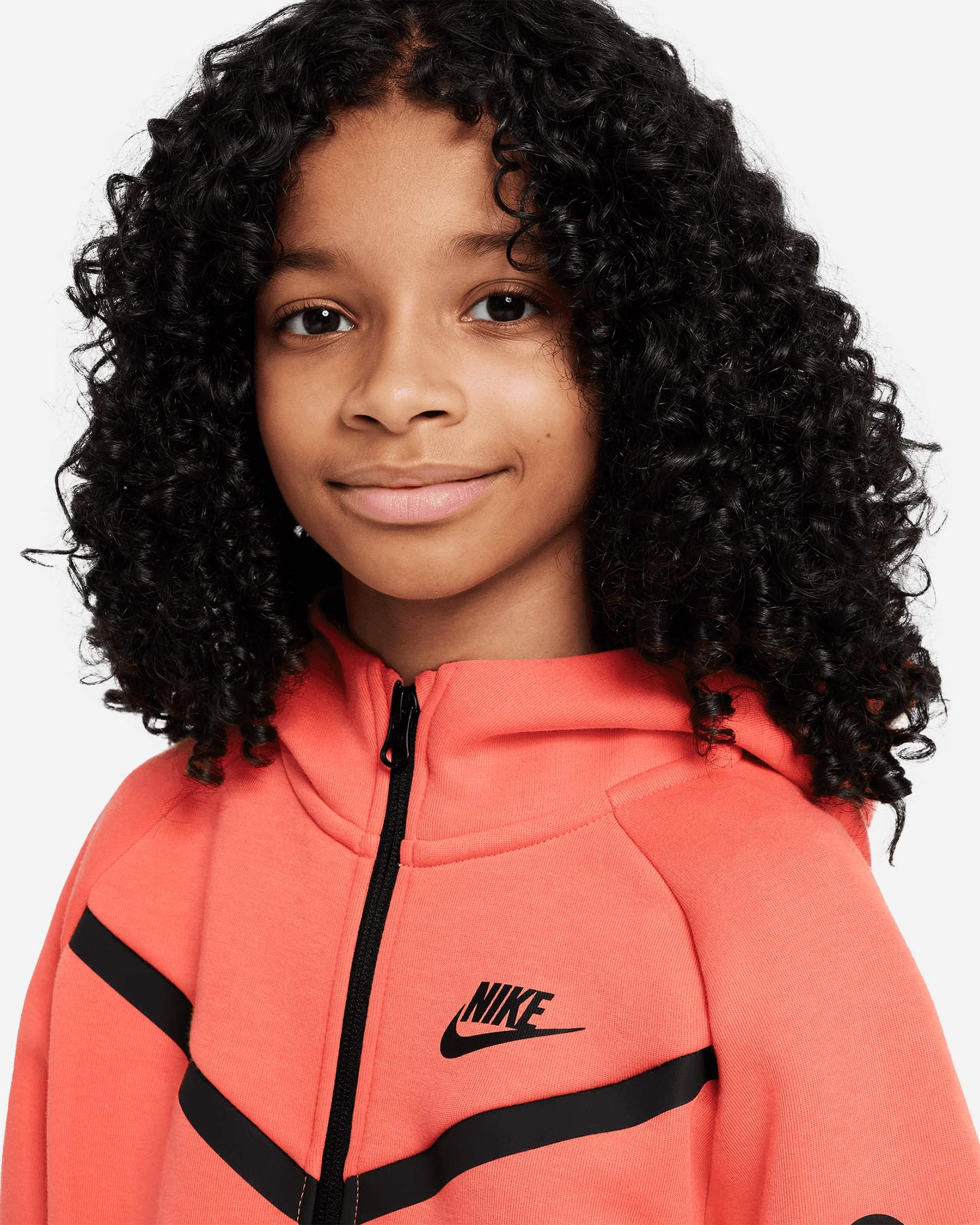 Felpa NIKE TECH FLEECE JR - Rosa - 2 | Cisalfa Sport