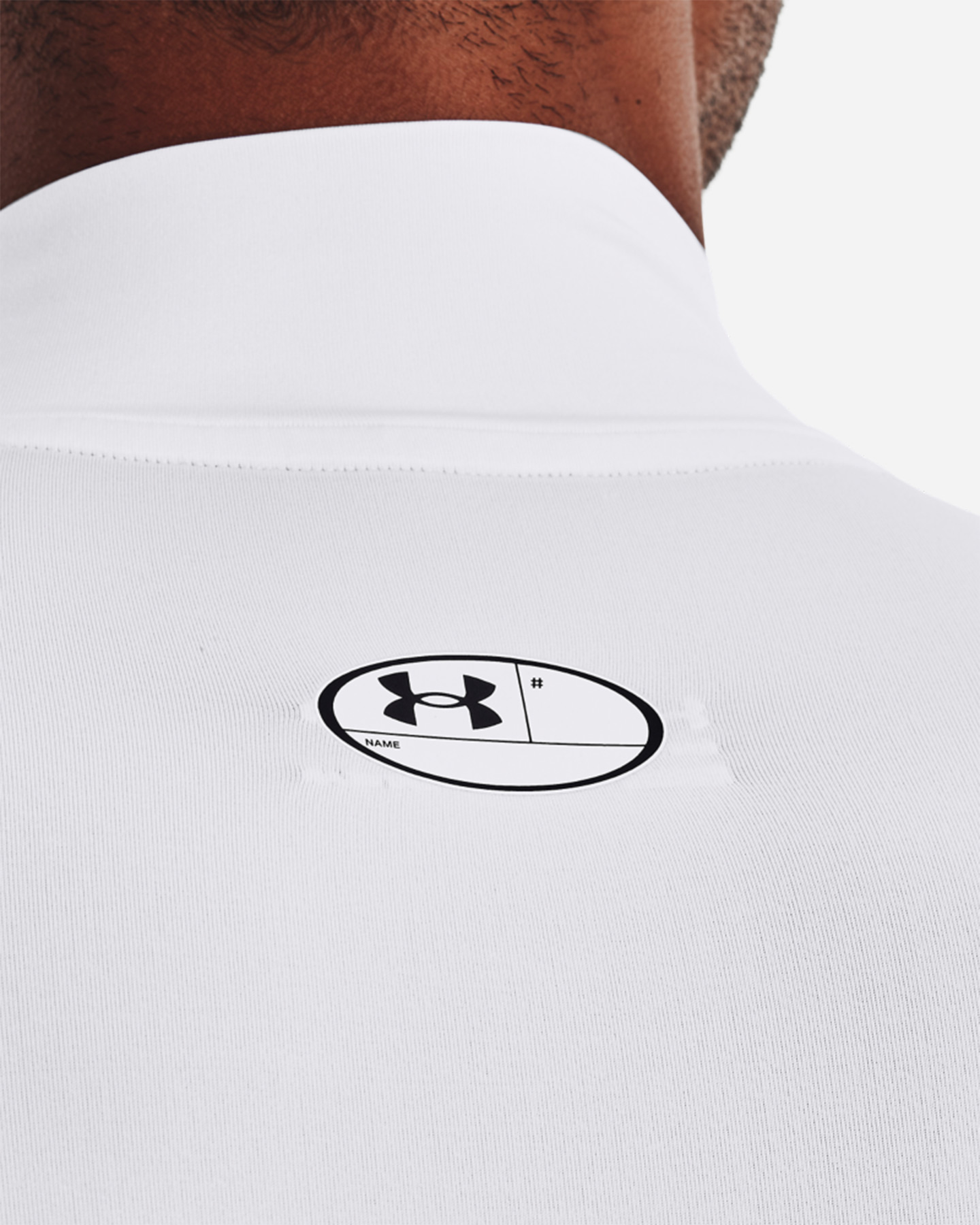 T-shirt training UNDER ARMOUR HEATGEAR COMPRESSION MOCK M - Bianco - 4 | Cisalfa Sport