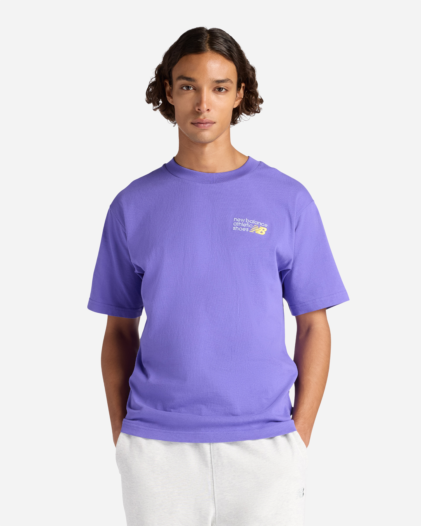 T-shirt NEW BALANCE ATHLETICS PREMIUM SMALL LOGO M - Viola - 0 | Cisalfa Sport