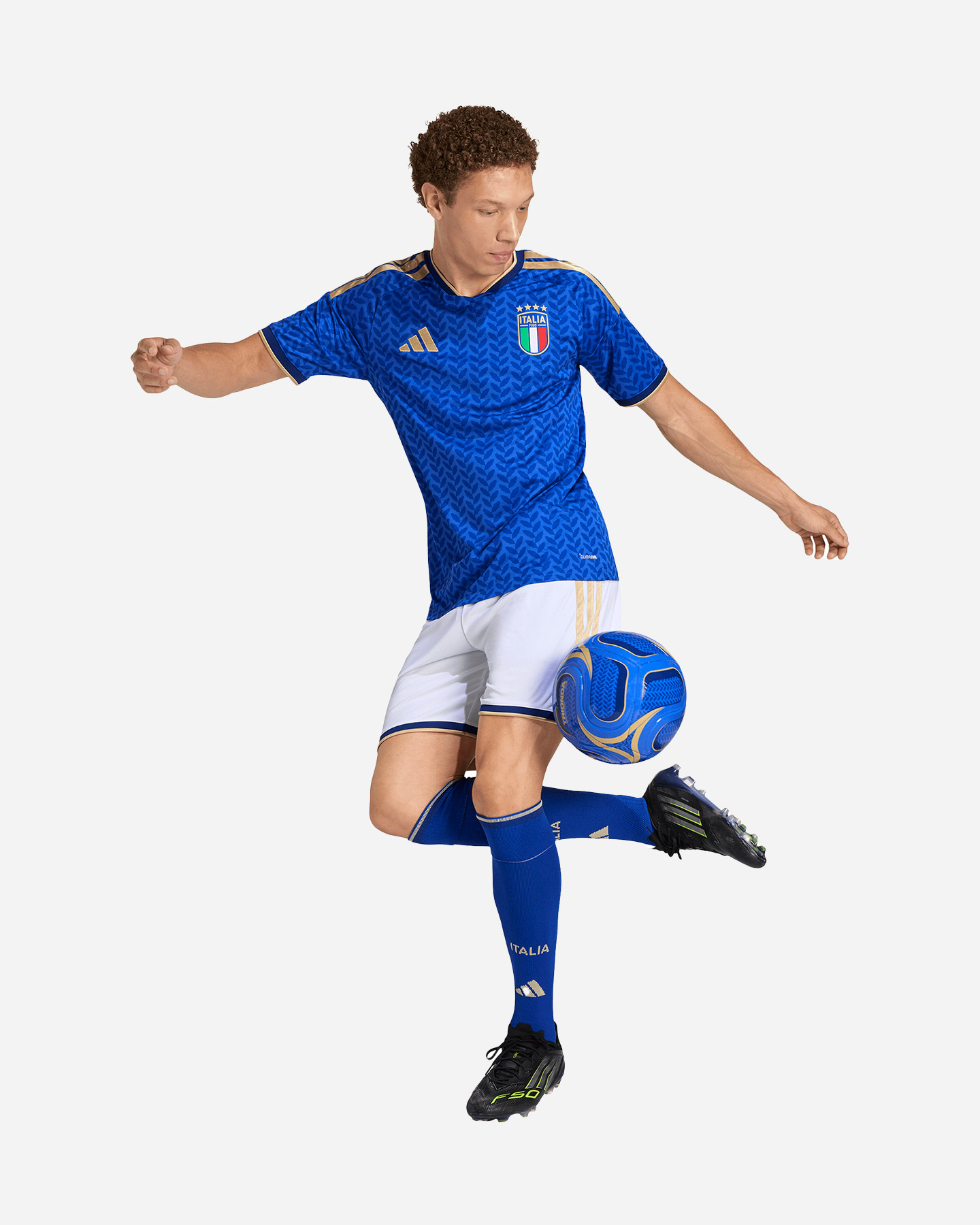 Pantaloncini calcio ufficiali ADIDAS ITALIA FIGC HOME M - Bianco - 4 | Cisalfa Sport