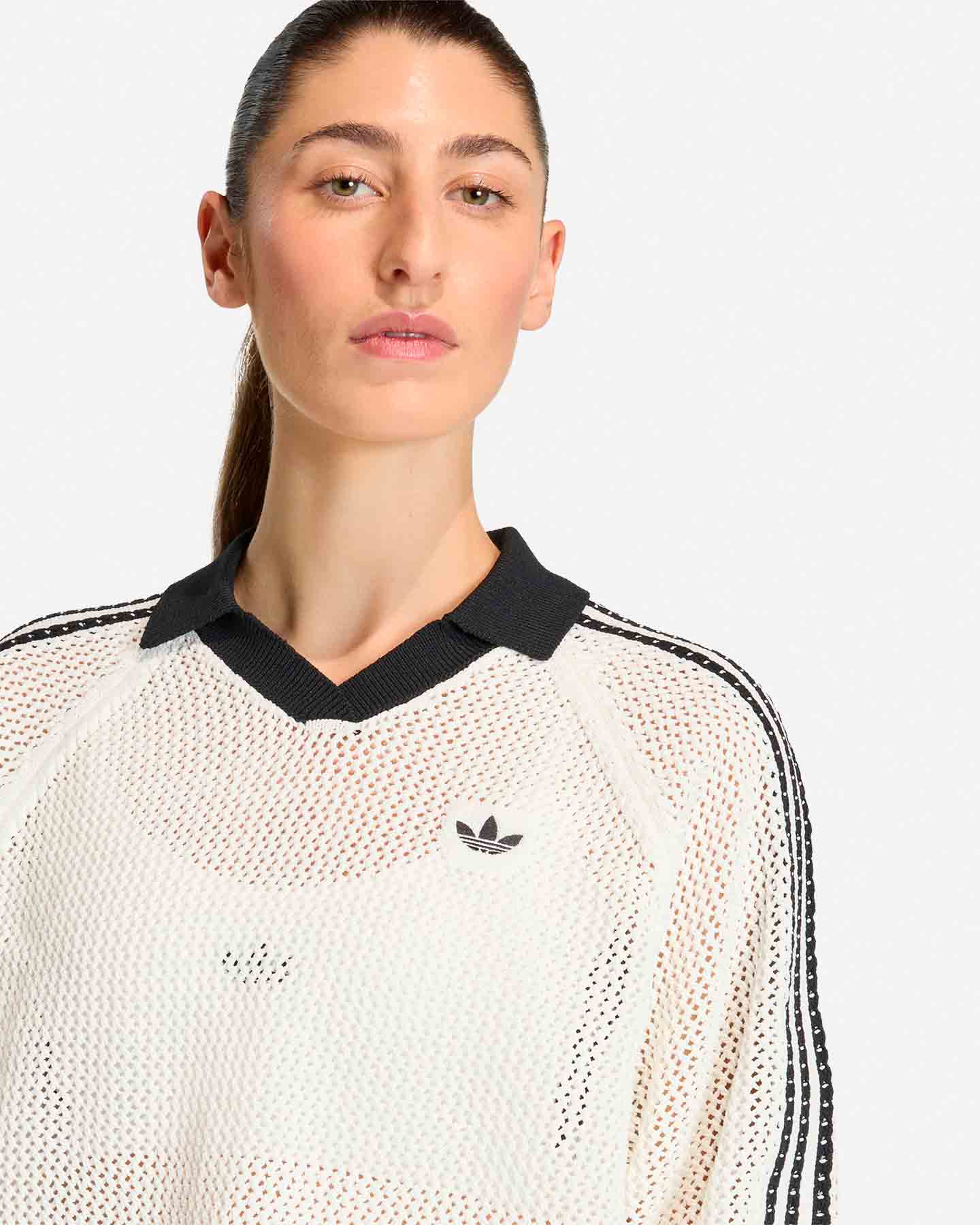 T-shirt ADIDAS CROCHET W - Bianco - 4 | Cisalfa Sport