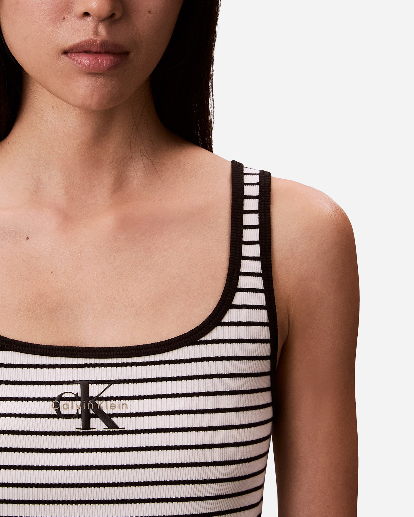 Canotta CALVIN KLEIN JEANS LOGO STRIPE W - Nero - 5 | Cisalfa Sport