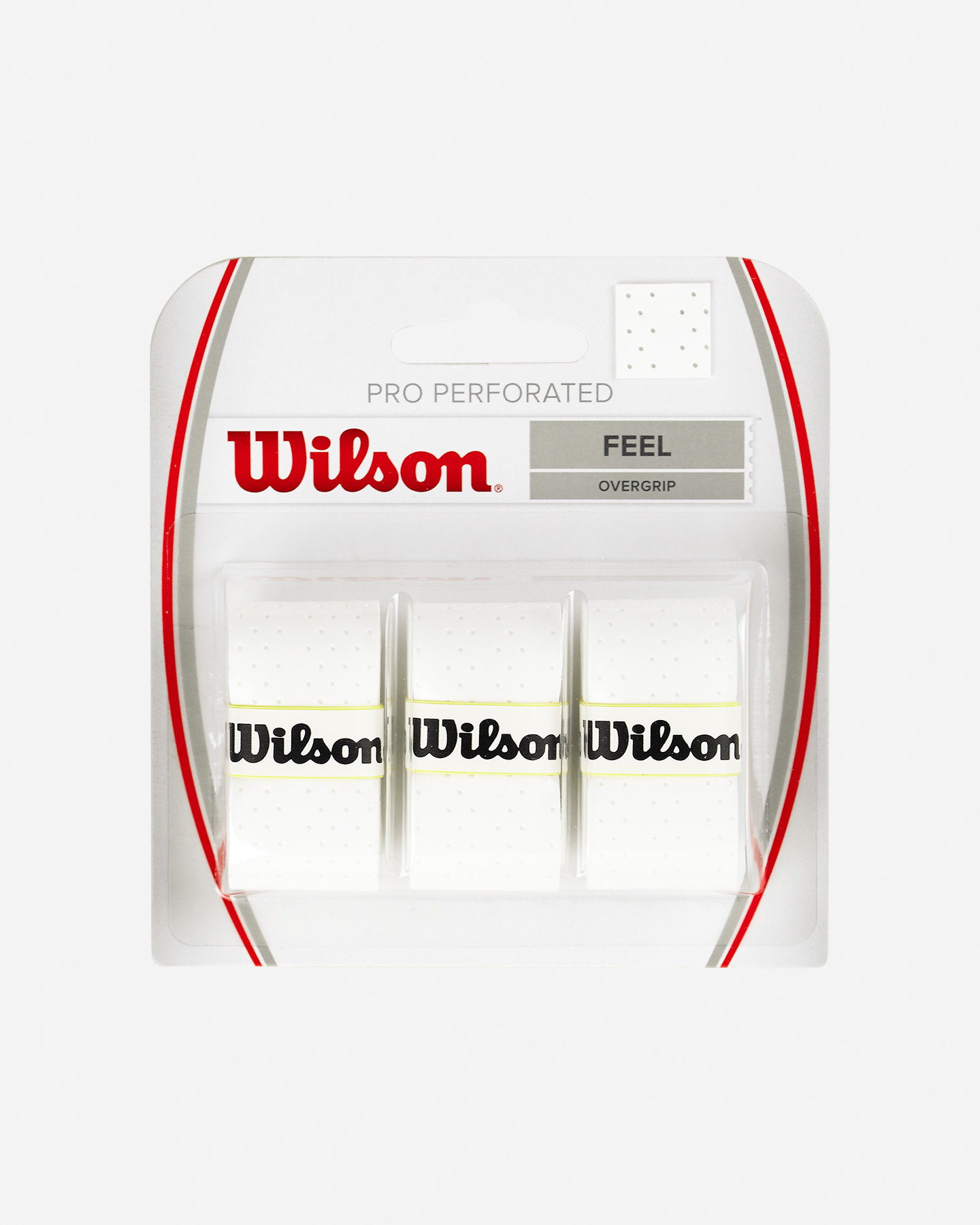 Grip tennis WILSON PRO PERFORATED - Bianco - 0 | Cisalfa Sport
