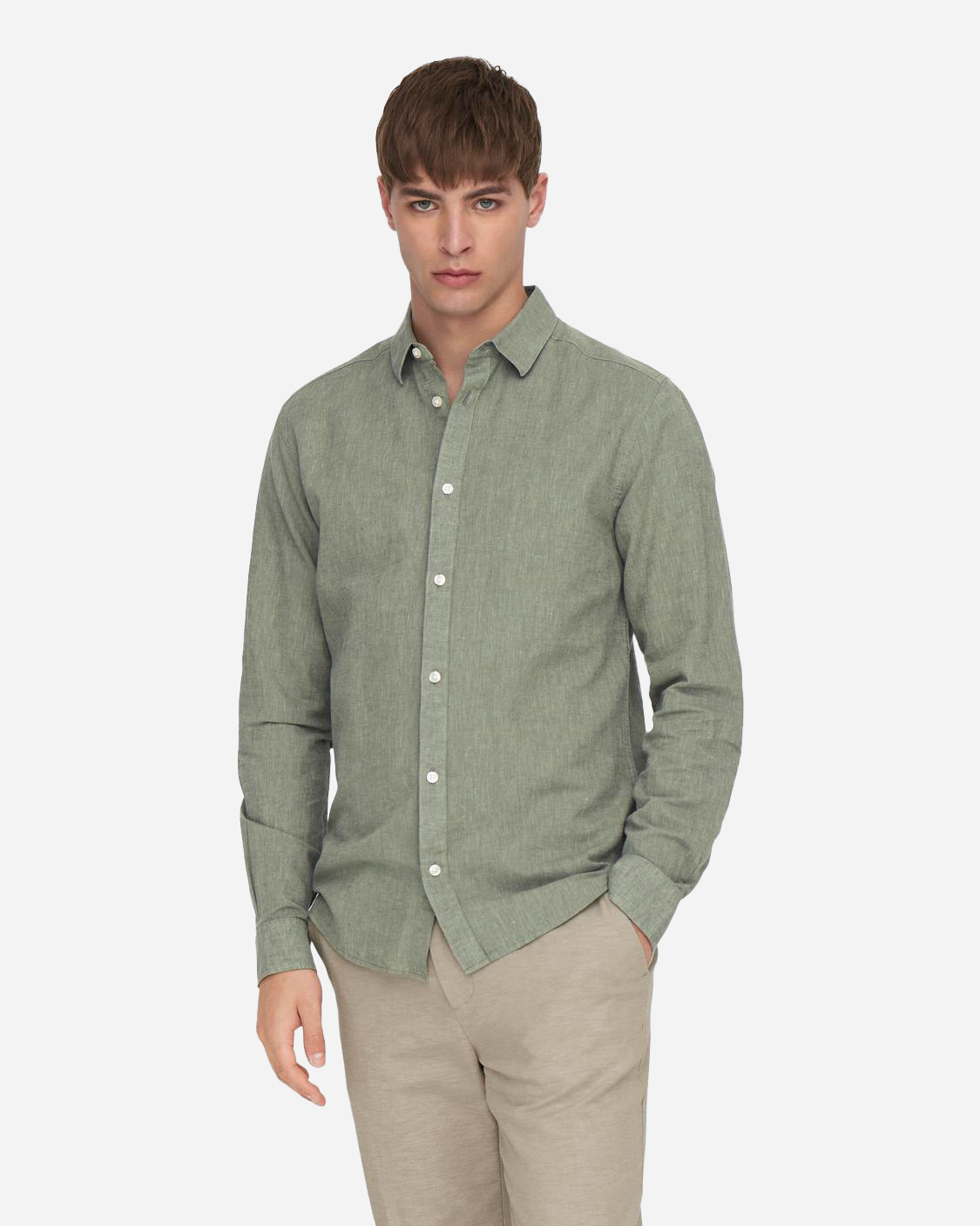 Camicia ONLY & SONS CAIDEN M - Verde - 2 | Cisalfa Sport